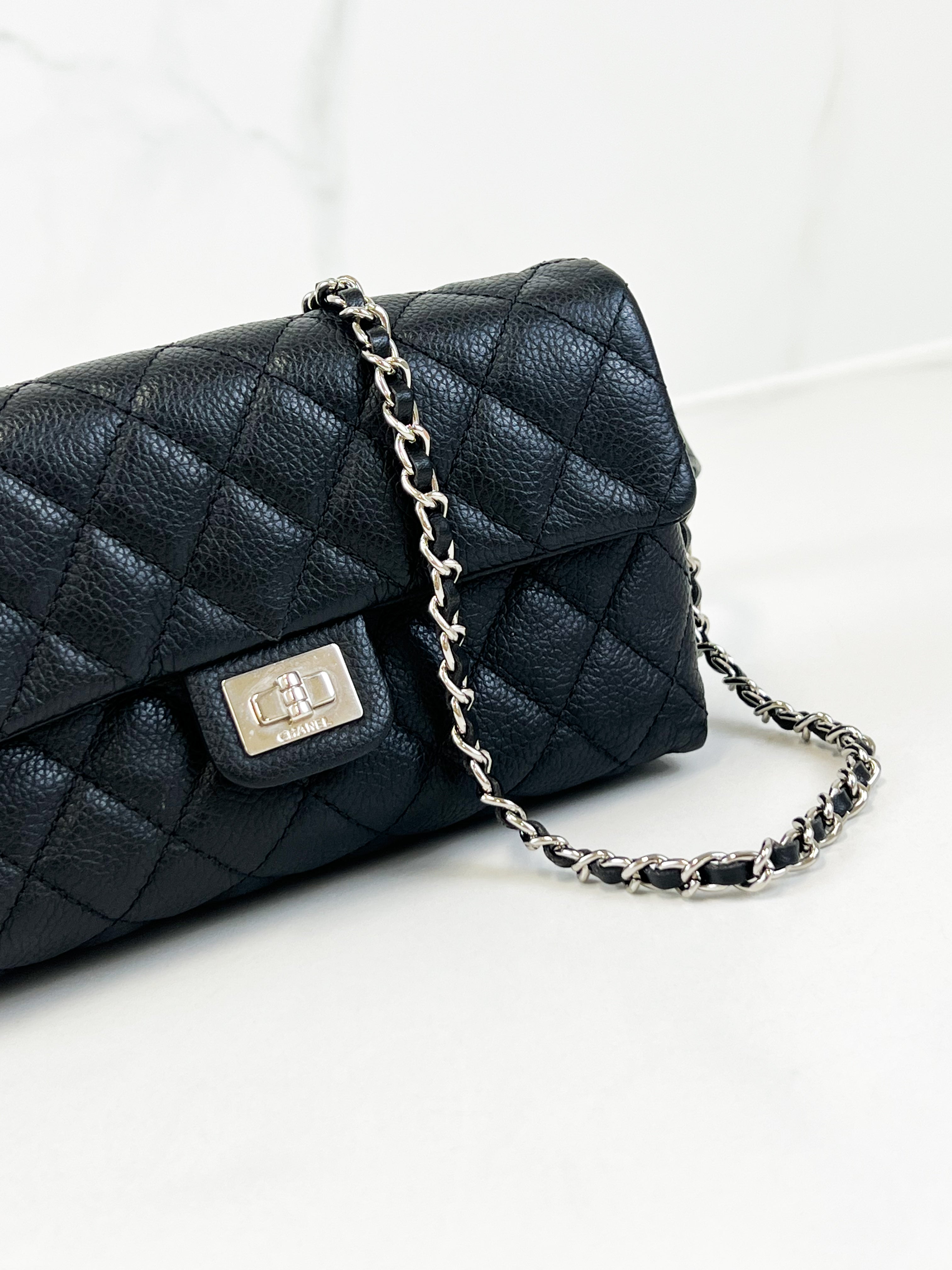 Chanel Quilted 2.55 Quilted Belt Bag with Crossbody Chain