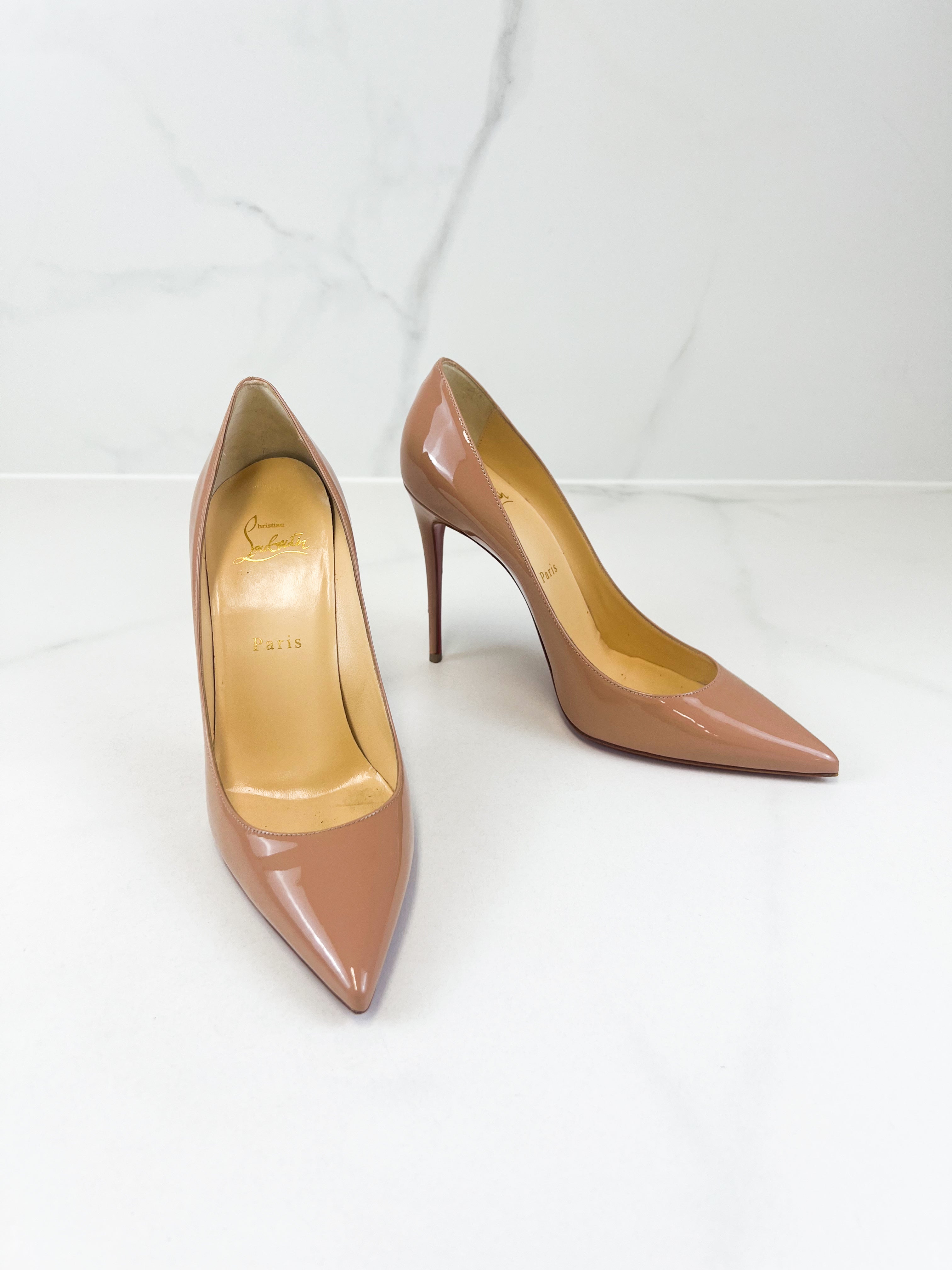 Christian Louboutin Beige Kate 85mm Size 38.5