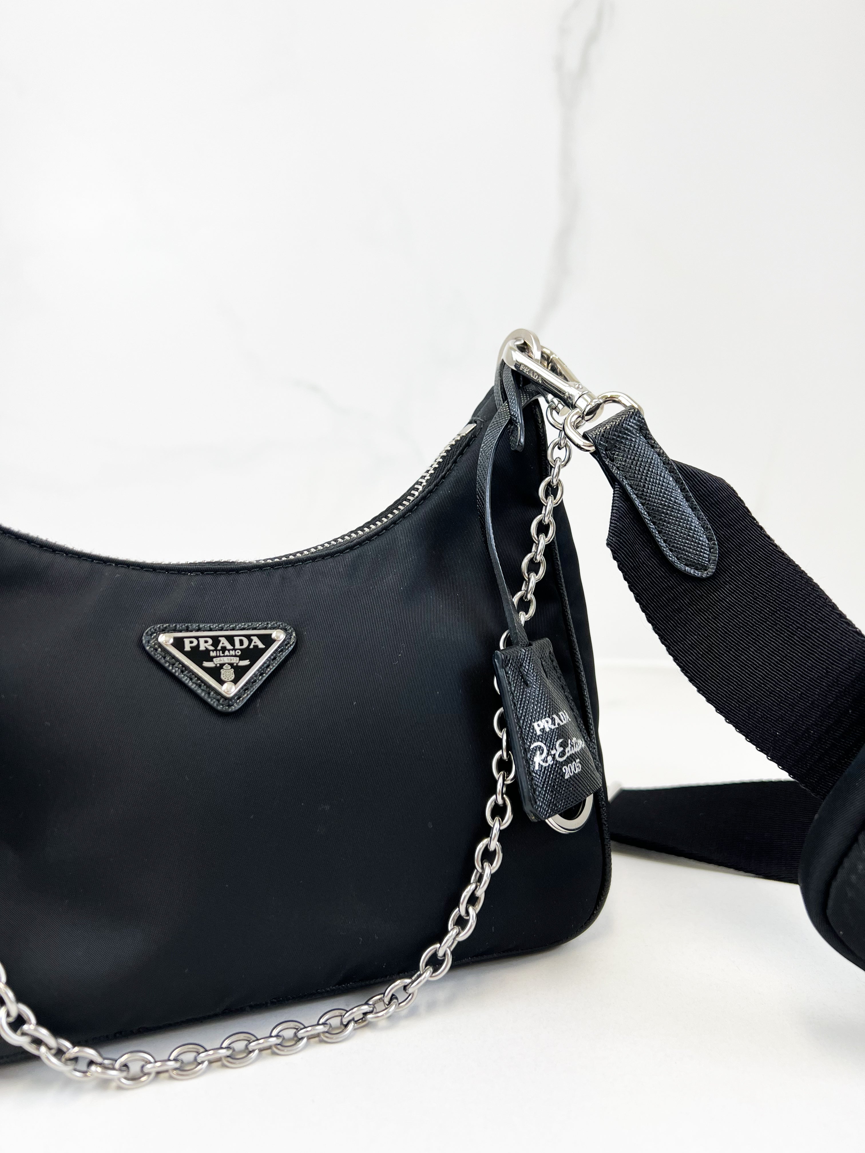 Prada Nylon Re-Edition 2005 in Black