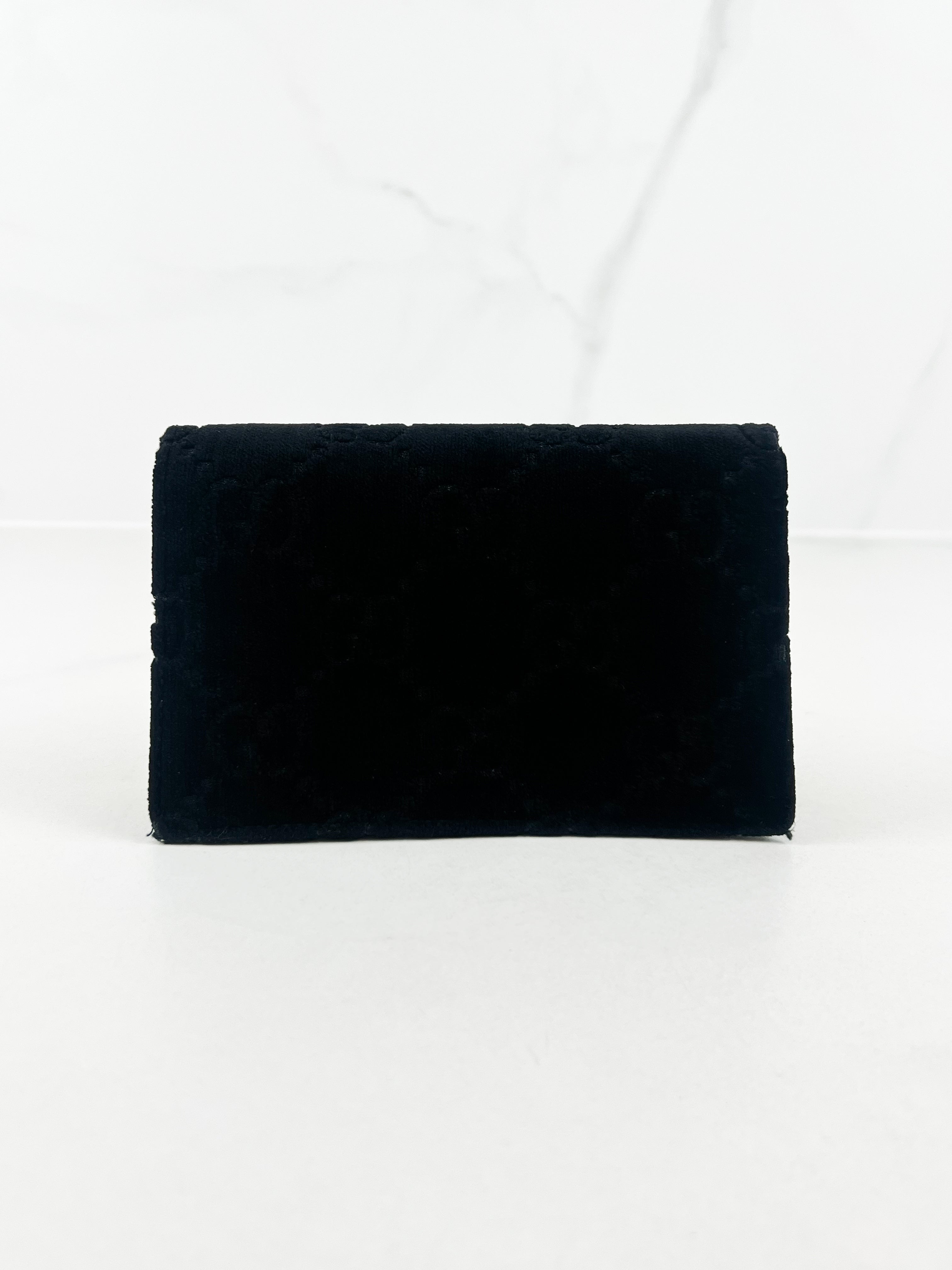 Gucci GG Logo Super Mini Velvet Dionysus