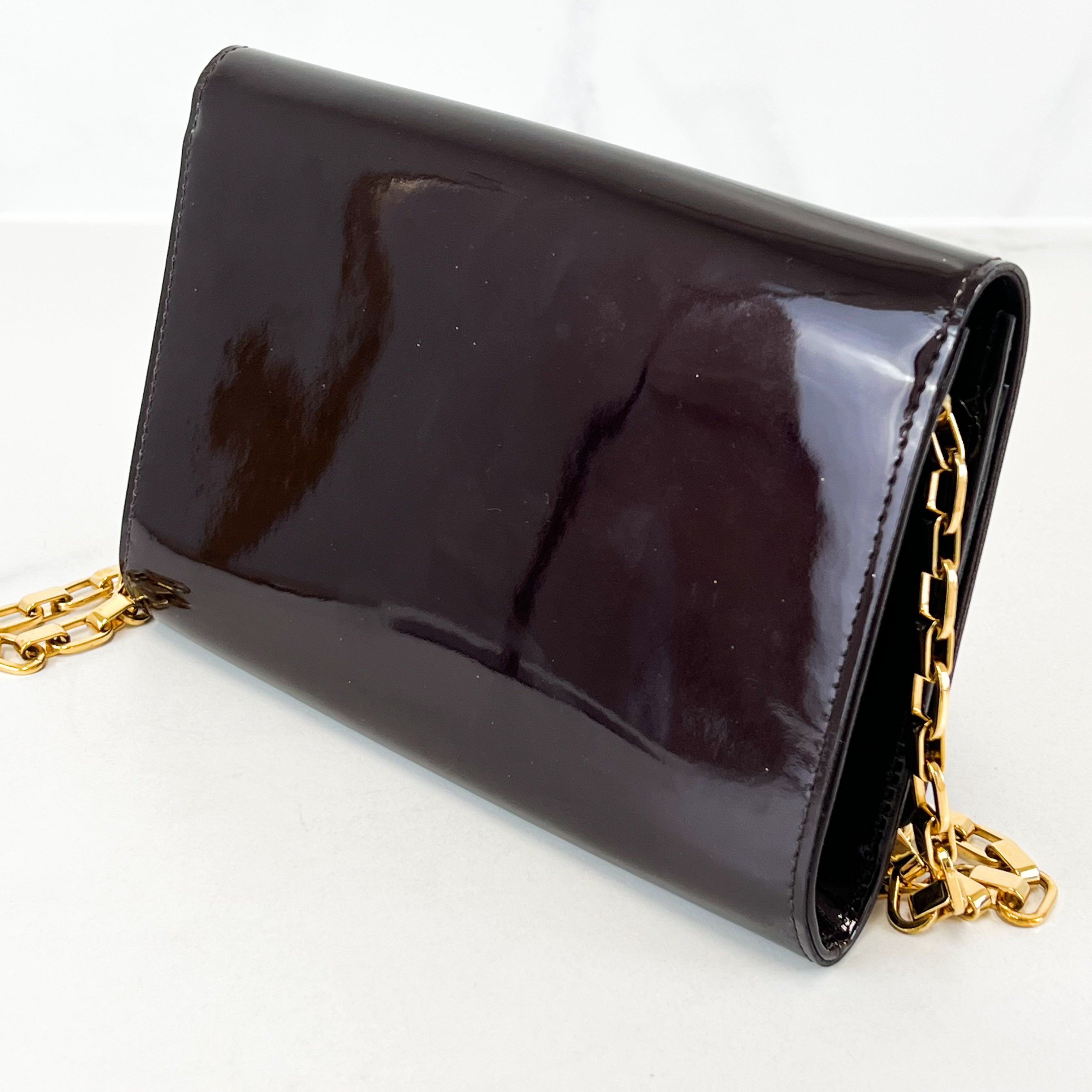 Louis Vuitton Patent St Louise Chain Bag