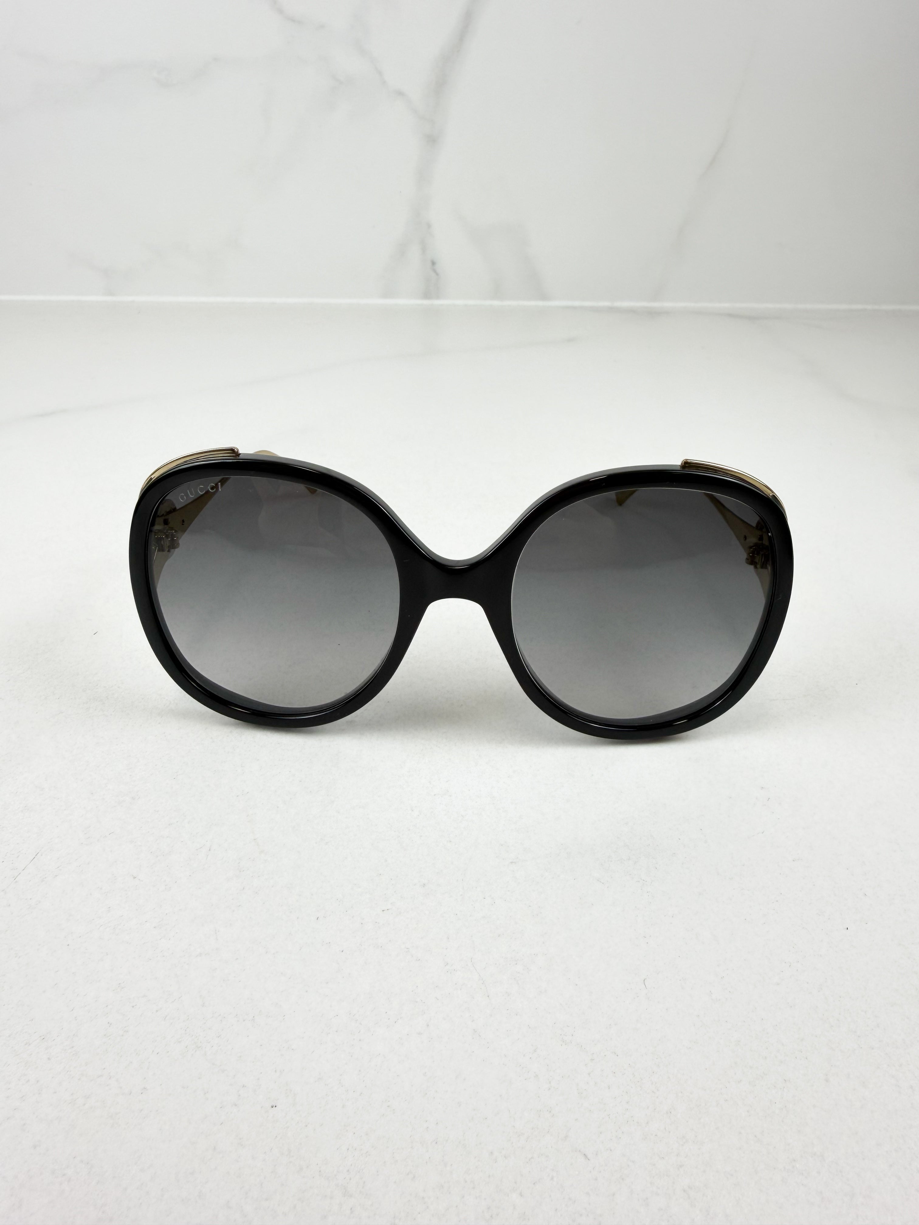 Gucci GG Logo Black Sunglasses GG0226S