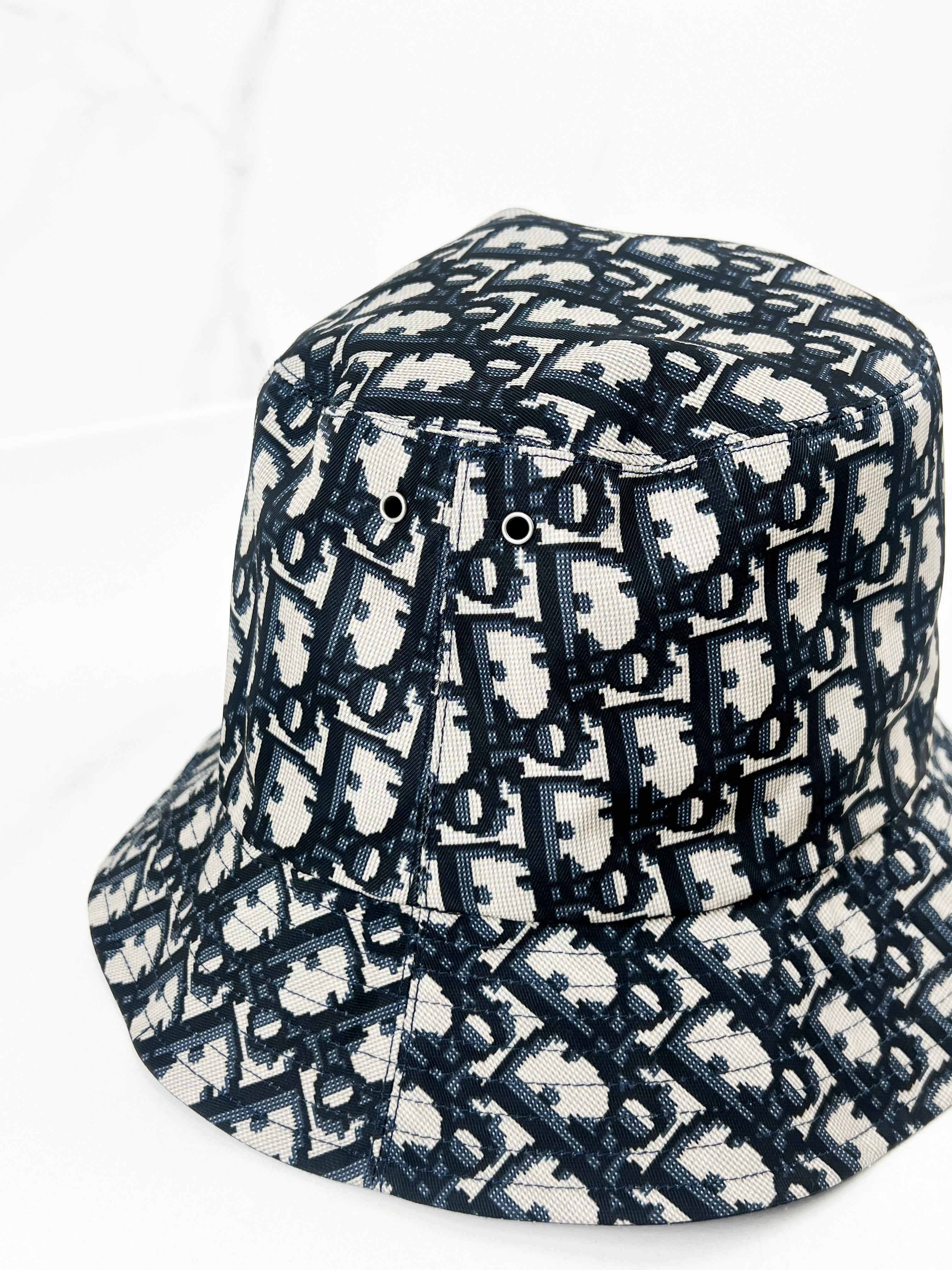 Christian Dior Oblique Small Brim Reversible Bucket Hat