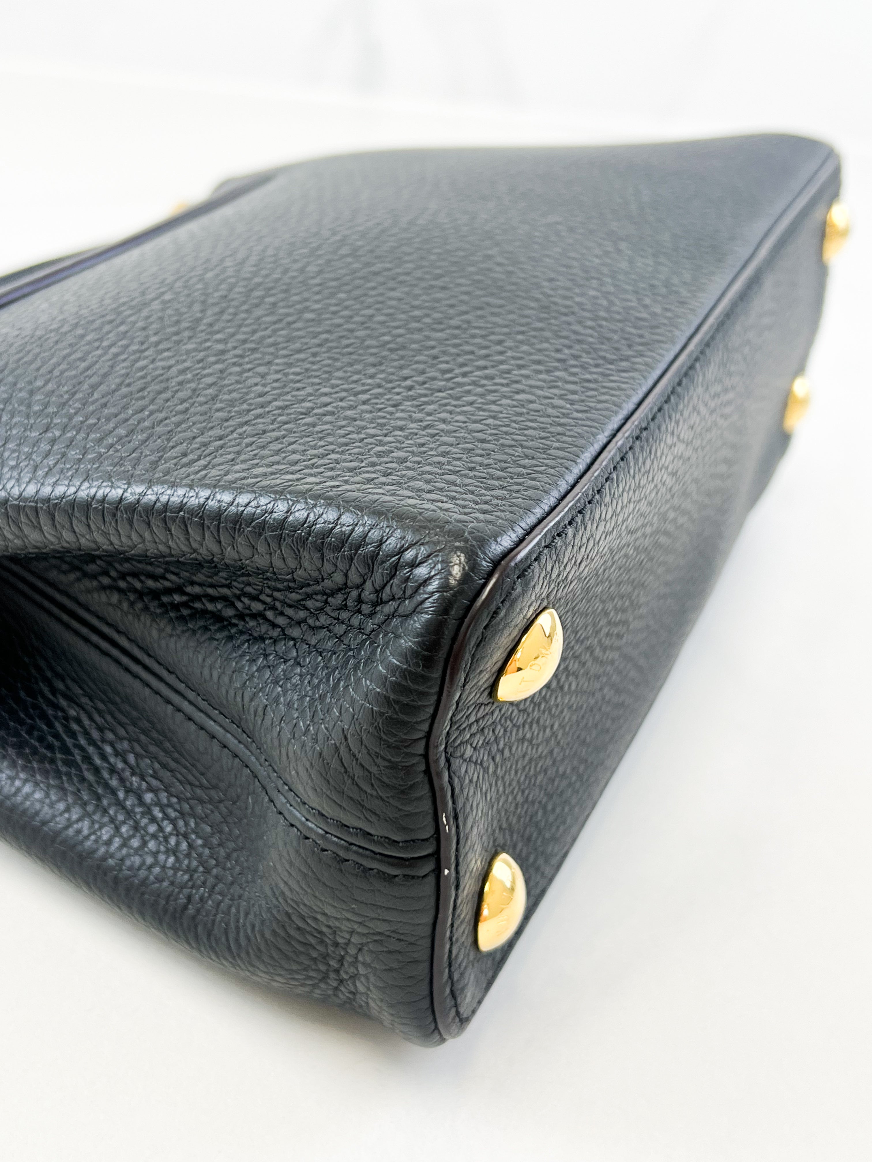 Louis Vuitton Black Capucines BB