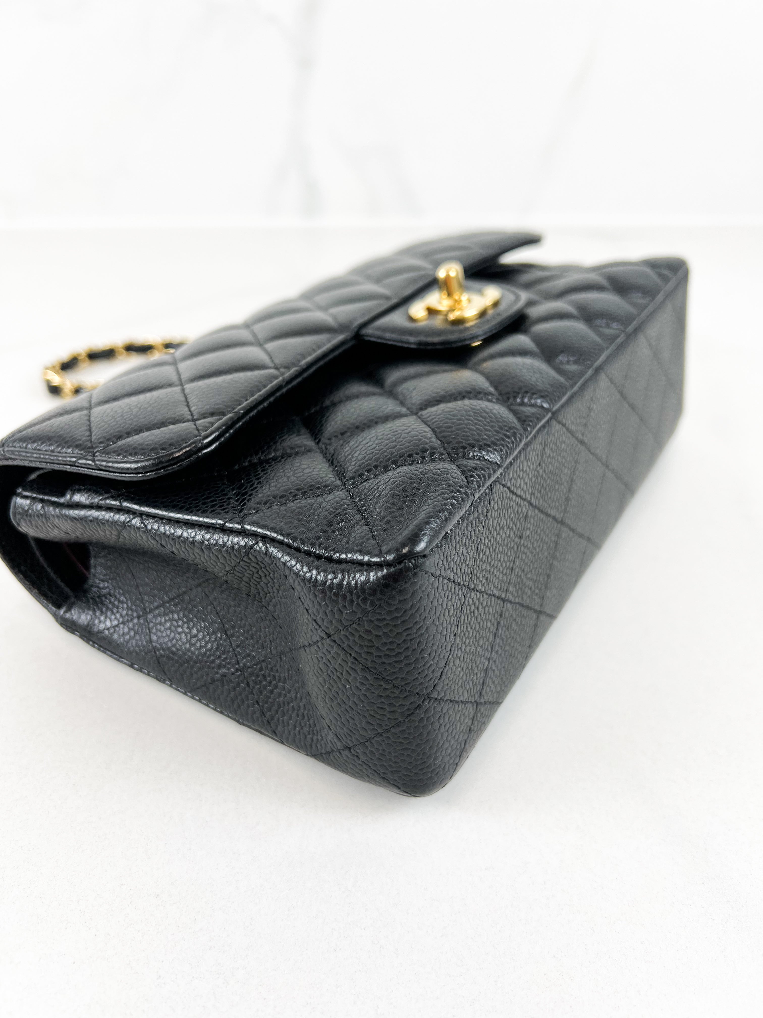 Chanel Small Classic Double Flap Caviar Shoulder Bag
