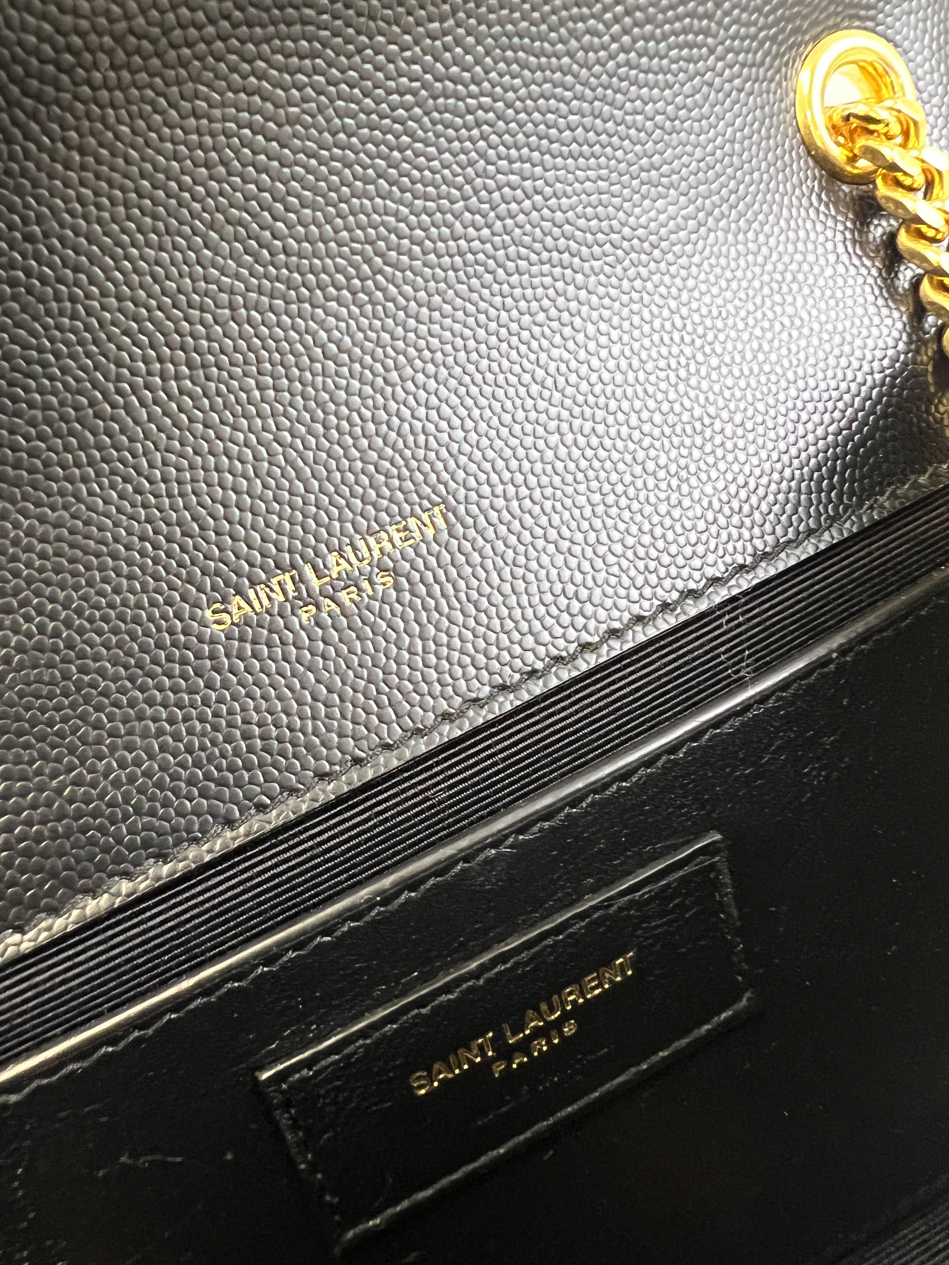 Saint Laurent Kate Small in Grain Embossed Leather