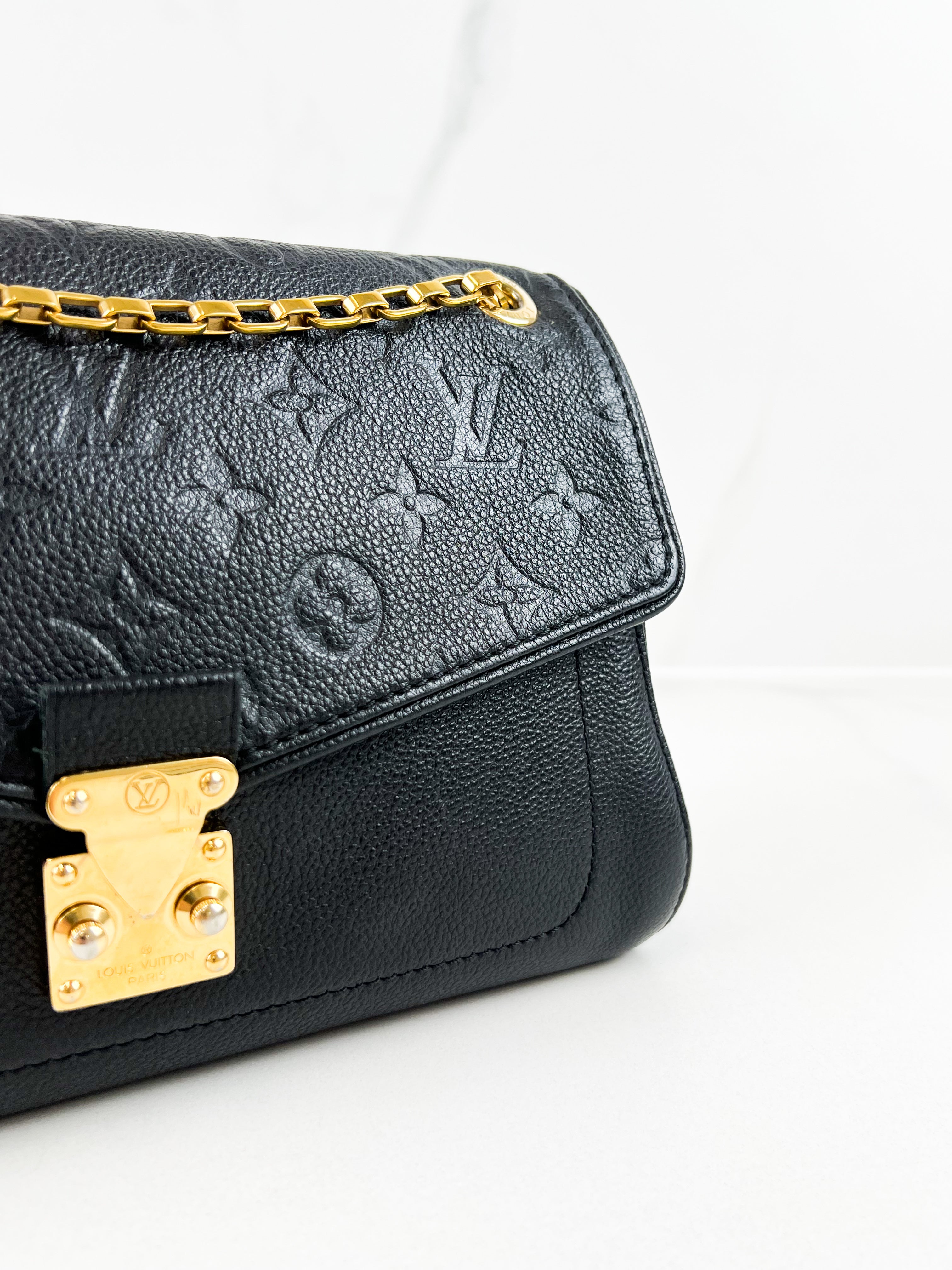 Louis Vuitton Black Monogram Empreinte Saint Germain PM