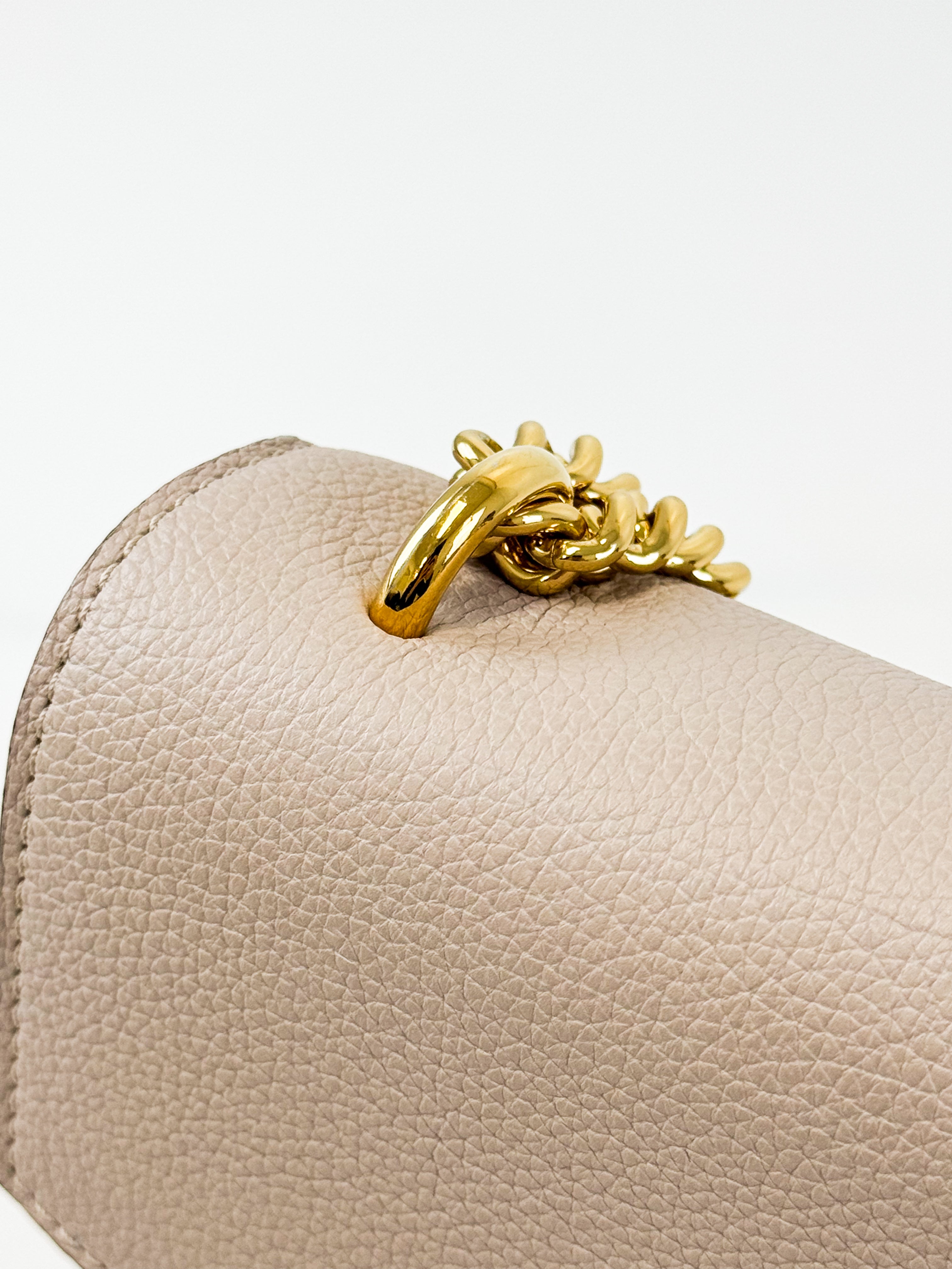 Louis Vuitton Blush Nude Lock Me Satchel Chain Bag