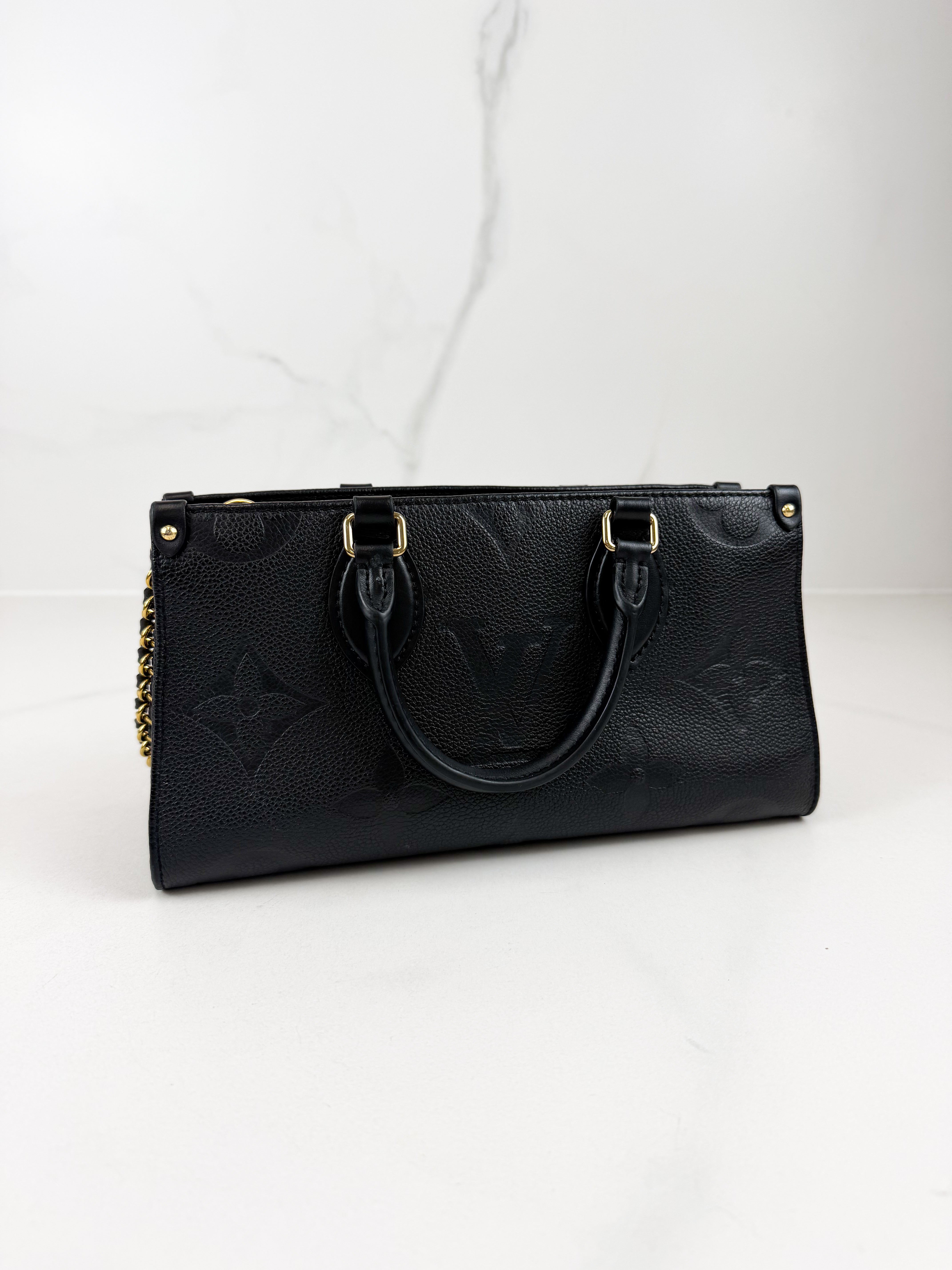 Louis Vuitton OnTheGo East West Black Monogram Empreinte Leather