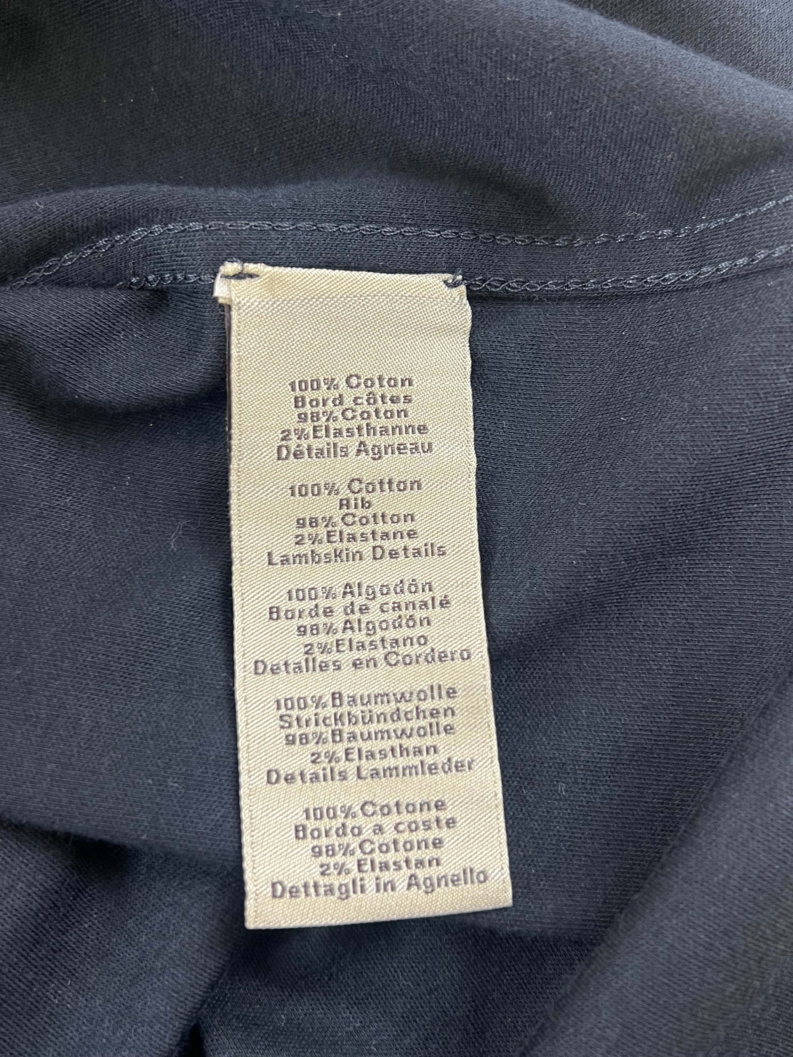 Hermes Mens Black T-Shirt Size 2XL