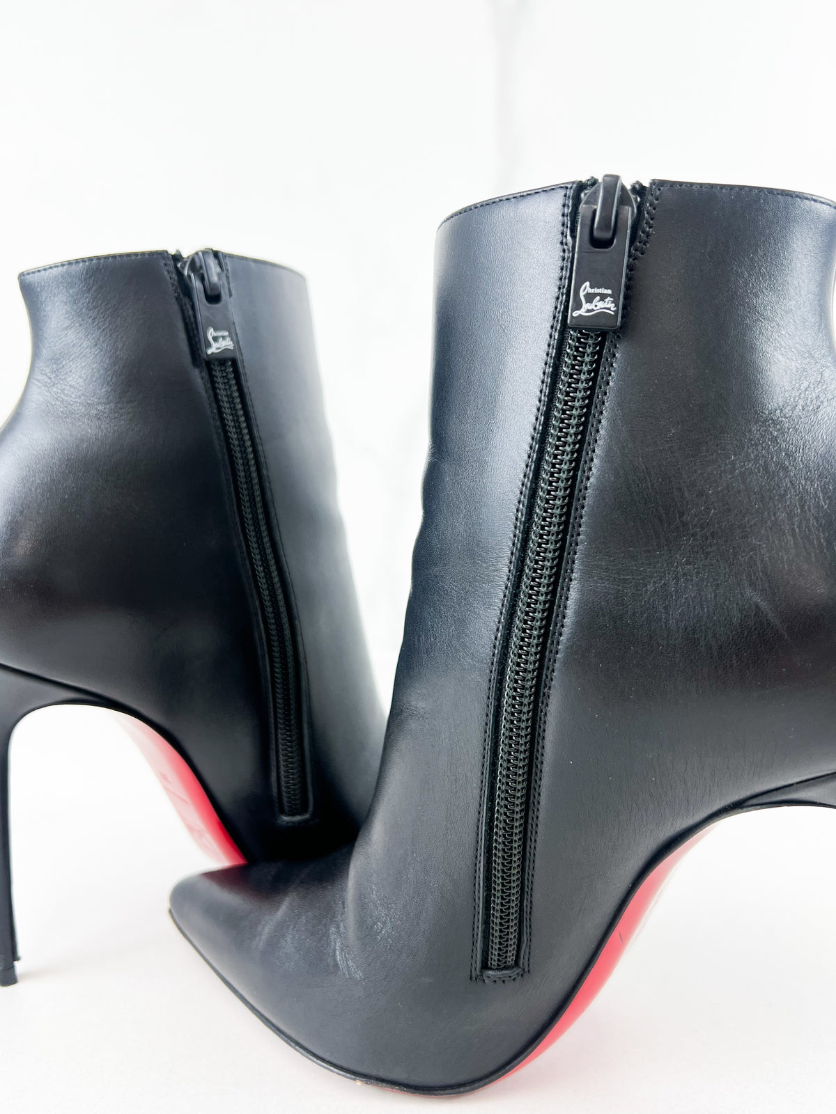Christian Louboutin So Kate Booty 110mm Calf Leather Ankle Boot Size 38