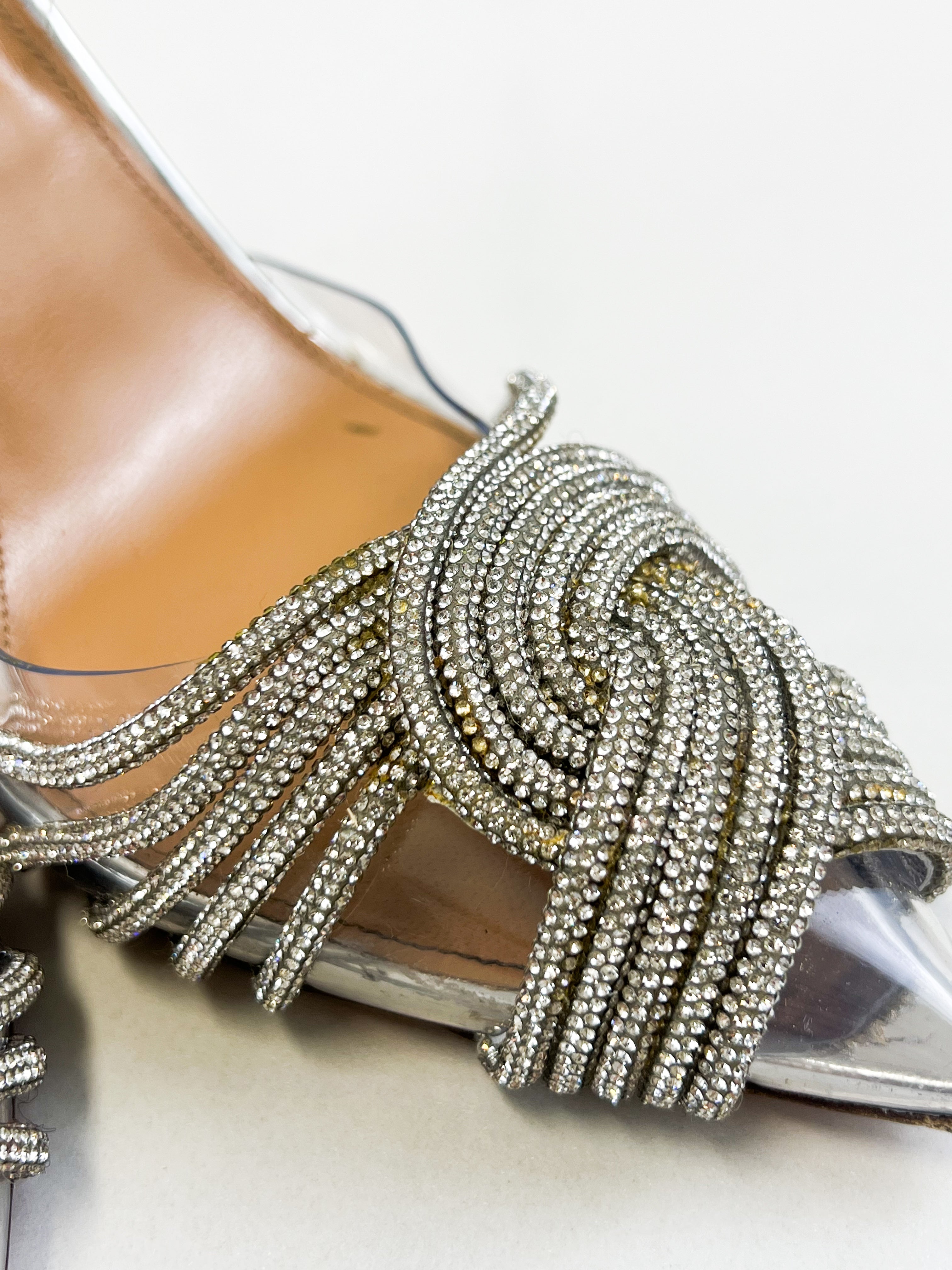 Aquazzura Gatsby Sling 105 Size 36.5