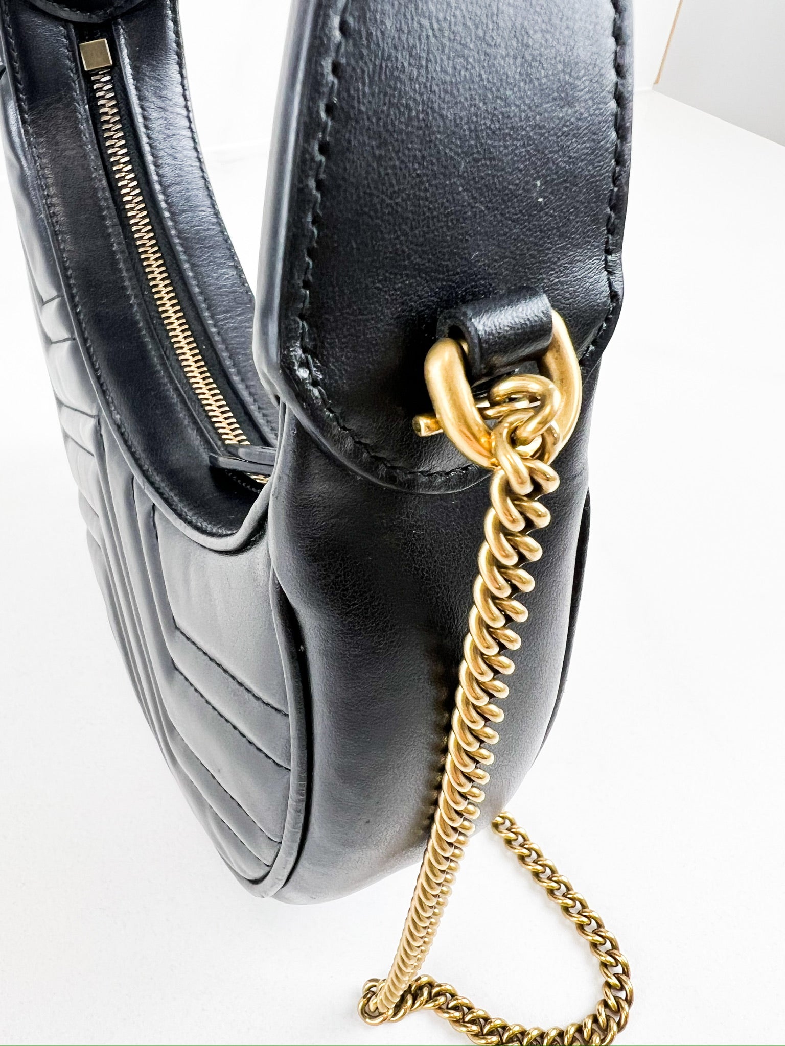 Gucci Half Moon Mini GG Marmont Bag