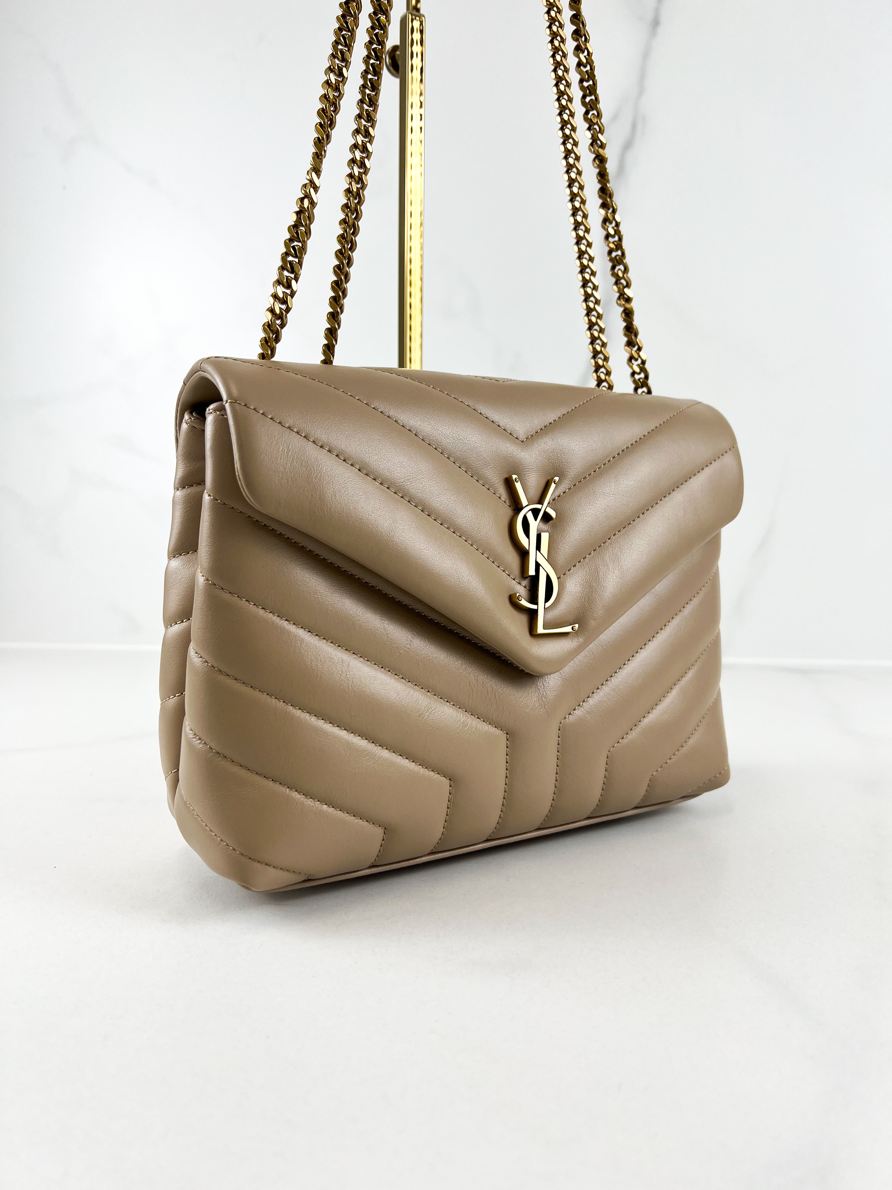 Saint Laurent Loulou Medium Chain Bag in Quilted Leather