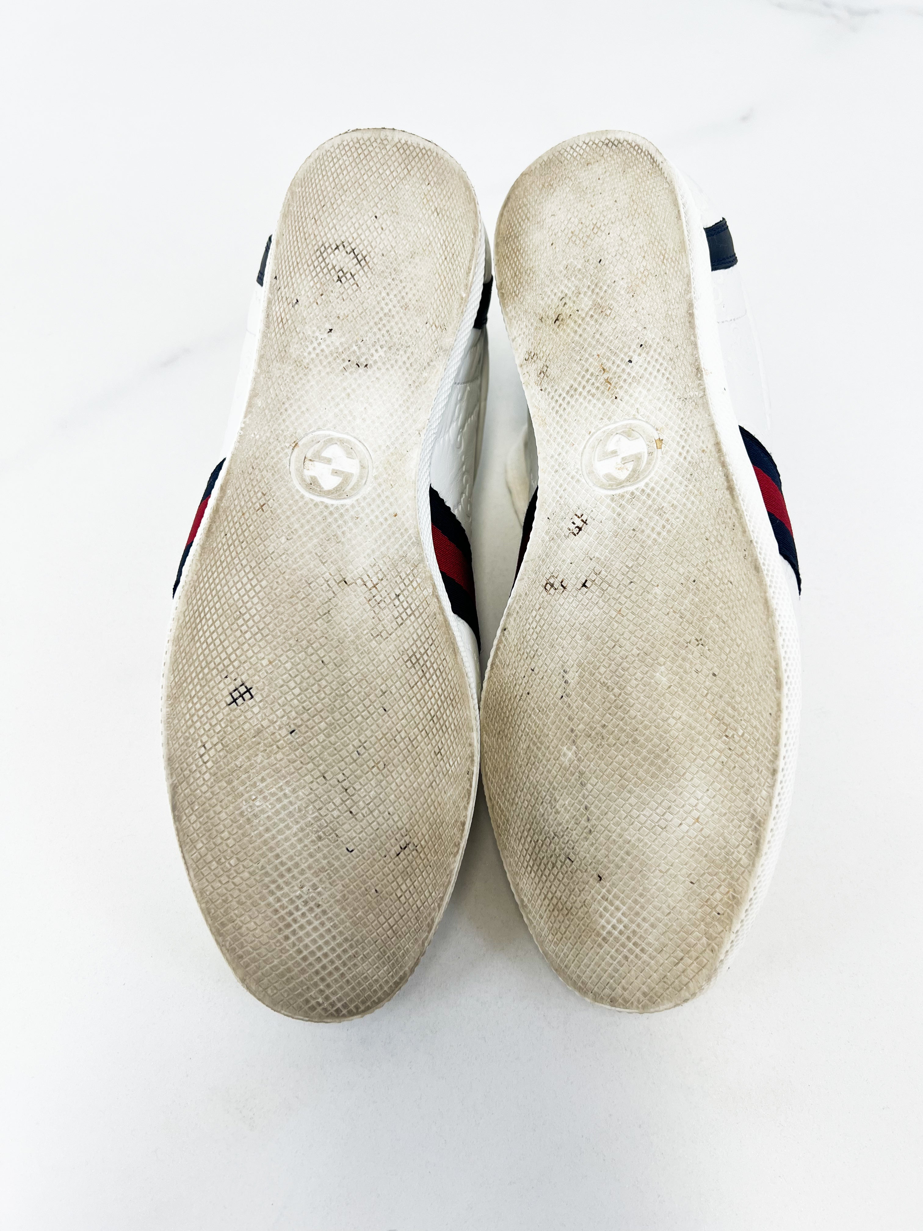 Gucci White GG Guccissima Sneaker Size 39