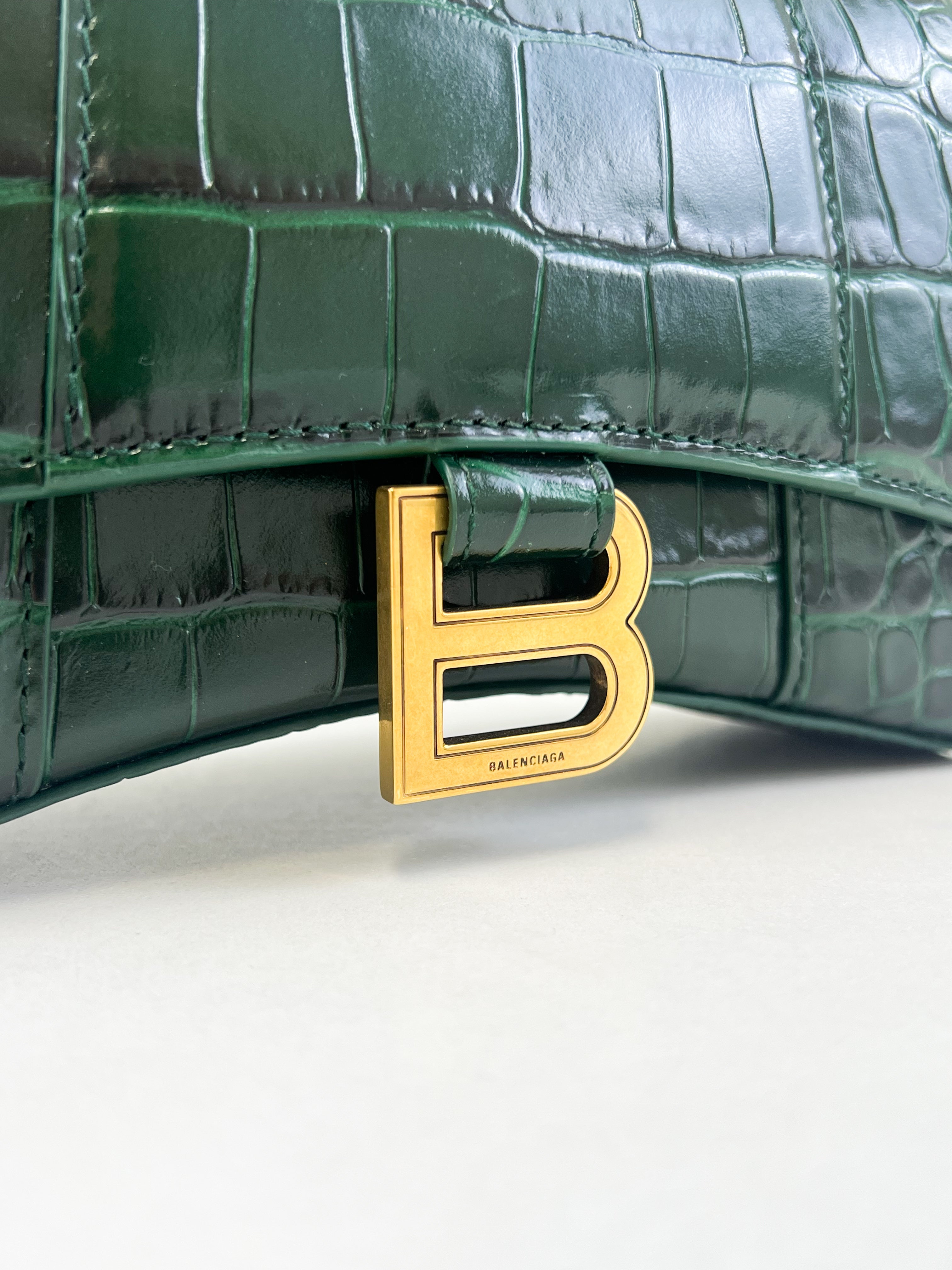 Balenciaga XS Croc Hourglass with GHW