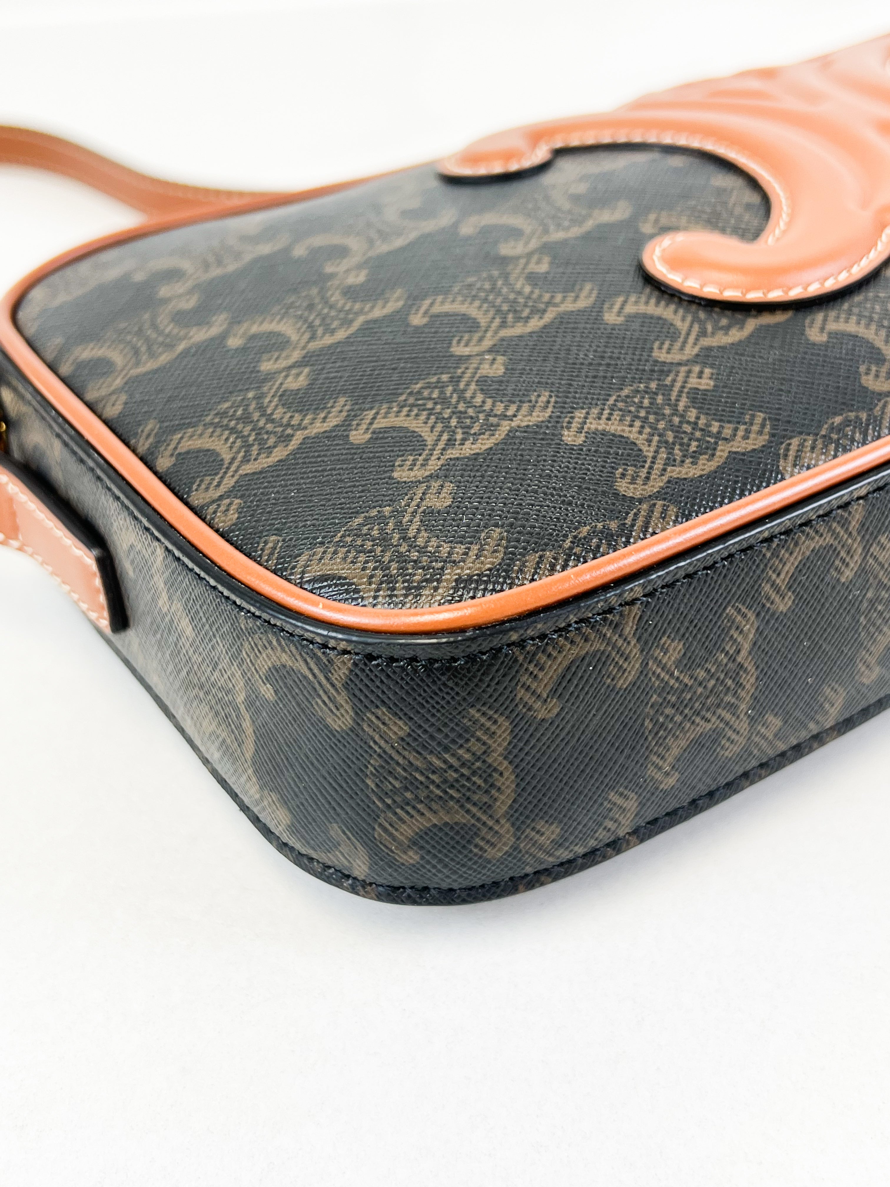 Celine Triomphe Canvas Mini Camera Shoulder Bag