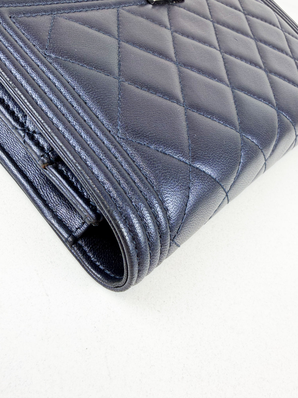 Chanel Boy Wallet on Chain in Quilted Lambskin with SHW