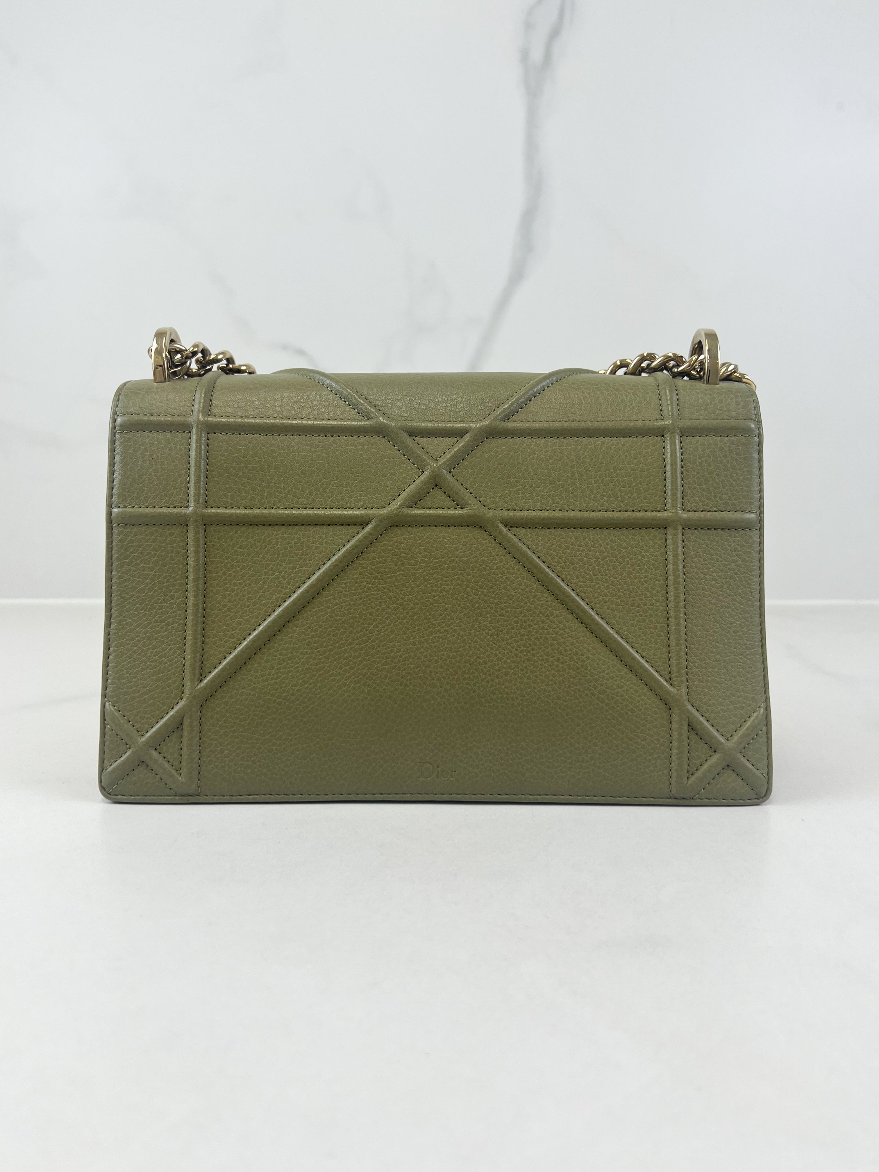 Christian Dior Medium Khaki Diorama
