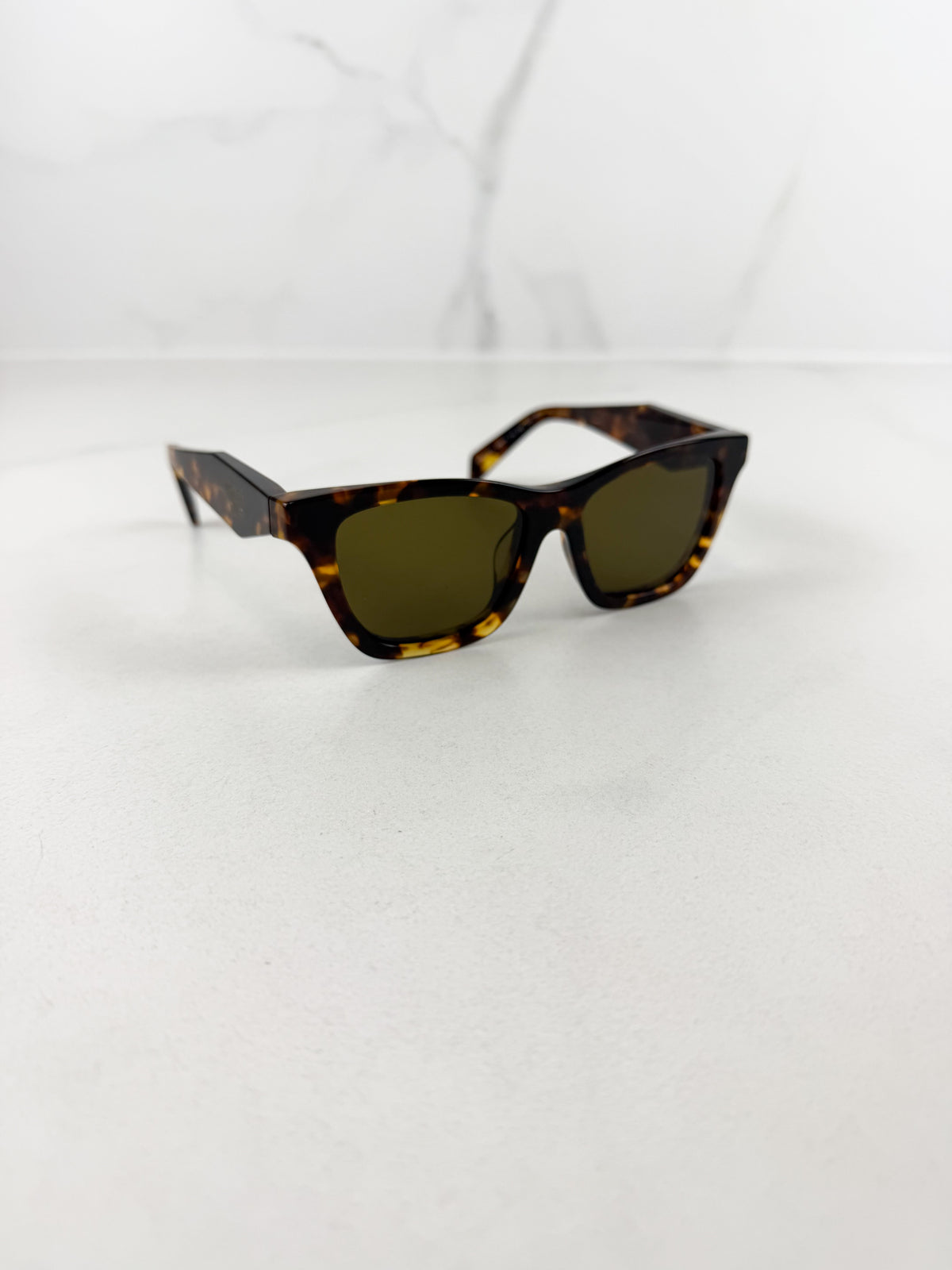 Prada Square Frame Honey Tortoise Sunglasses SPR C07