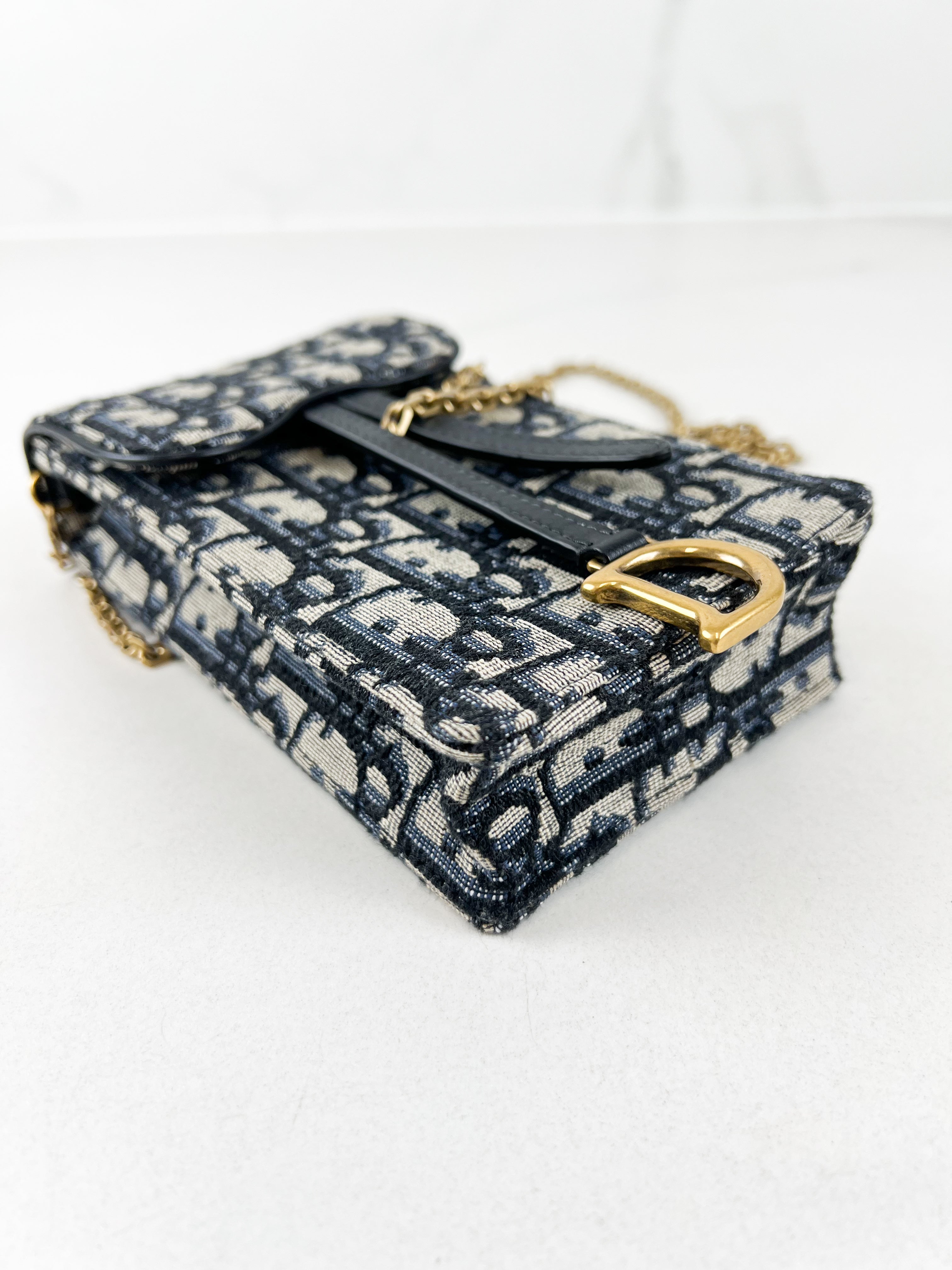 Christian Dior Oblique Vertical Saddle