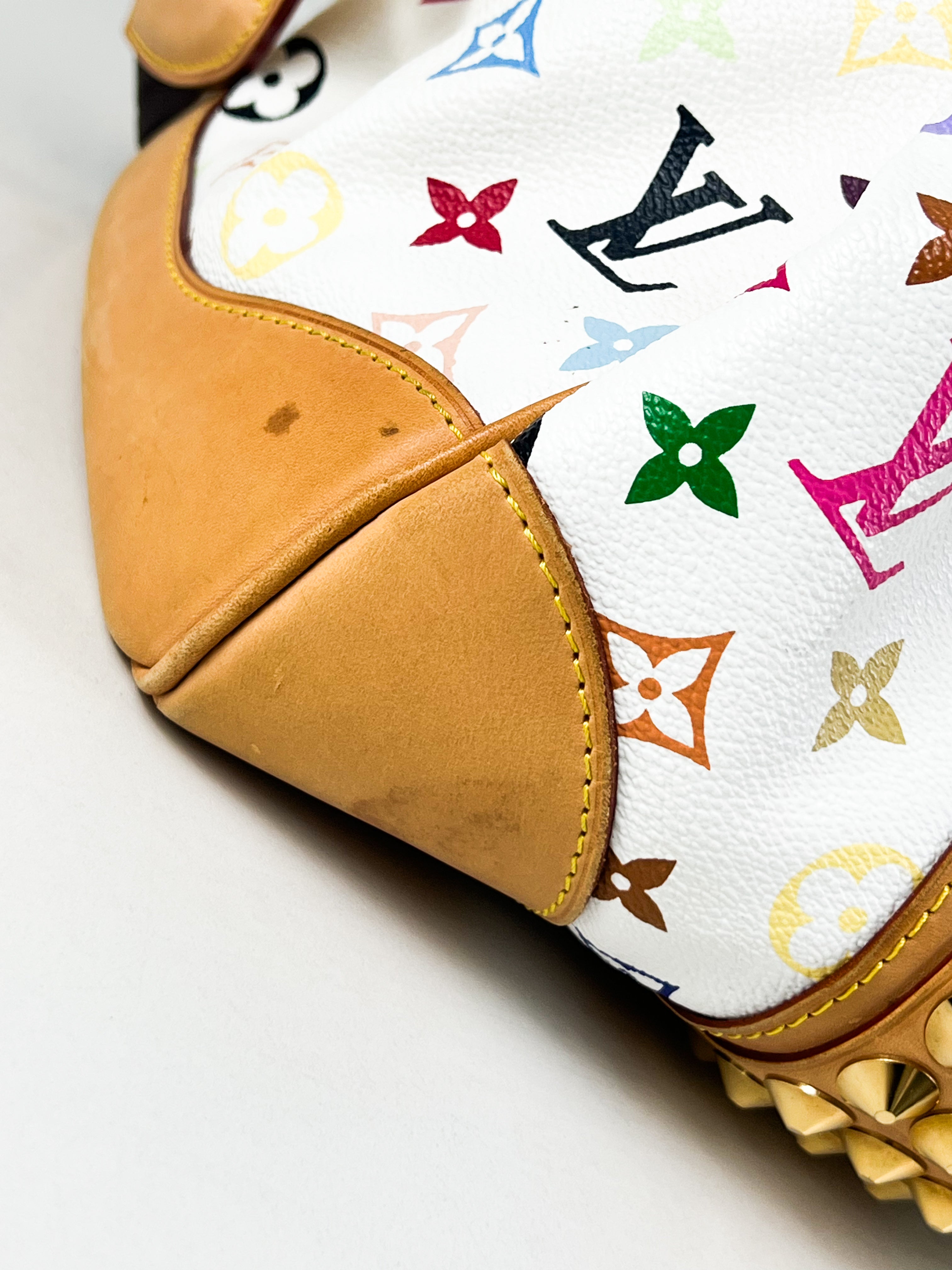 Louis Vuitton White Monogram Multicolour Courtney Bag