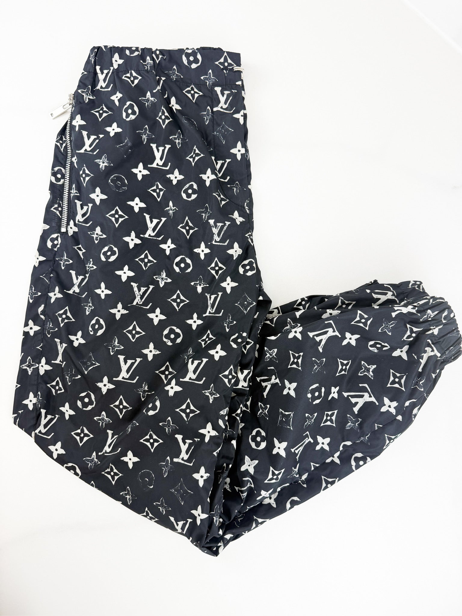 Louis Vuitton Black Stencil-effect Midnight Jogging Pants Size 34