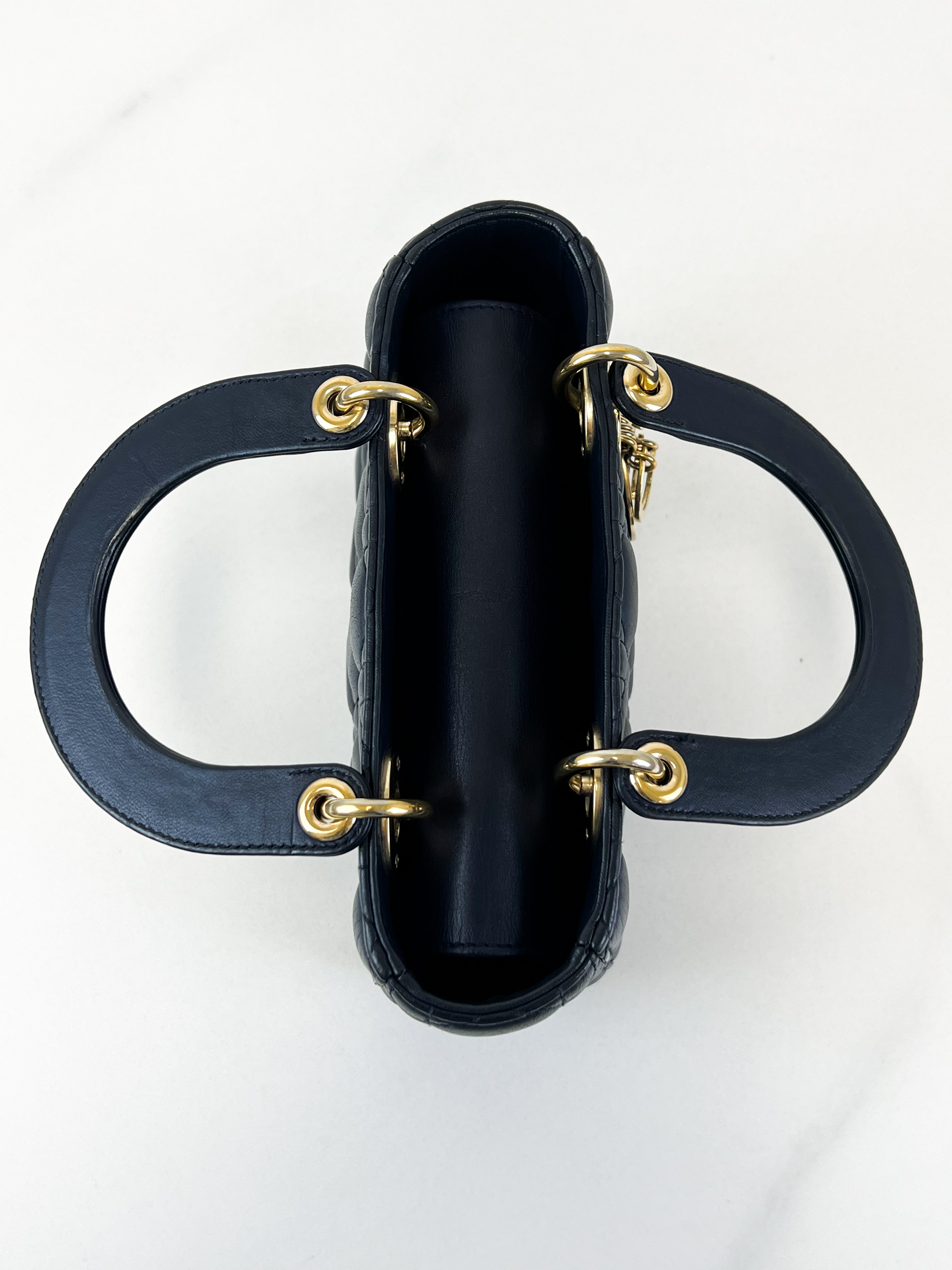 Christian Dior Small Midnight Blue Lady Dior