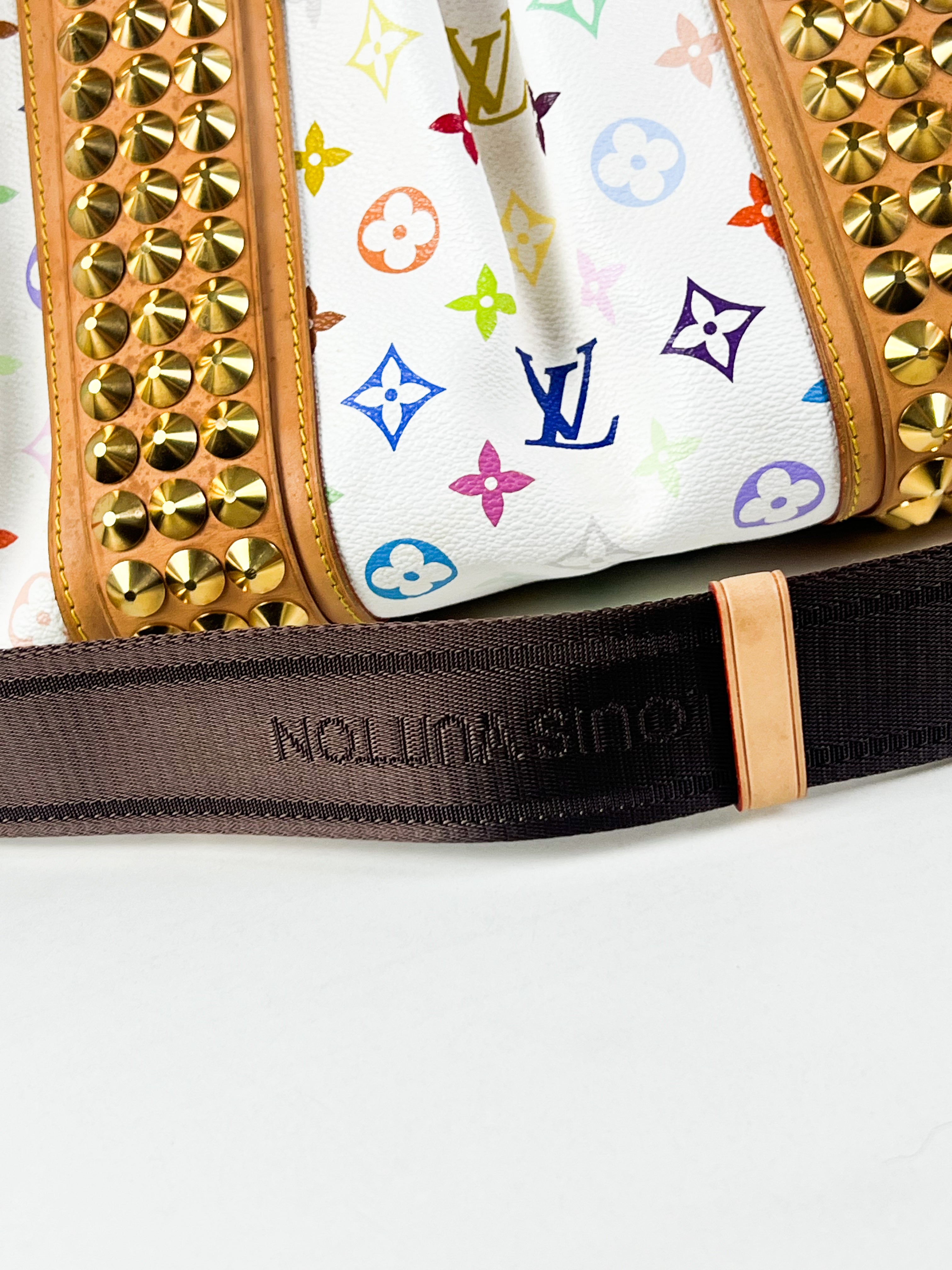 Louis Vuitton White Monogram Multicolour Courtney Bag