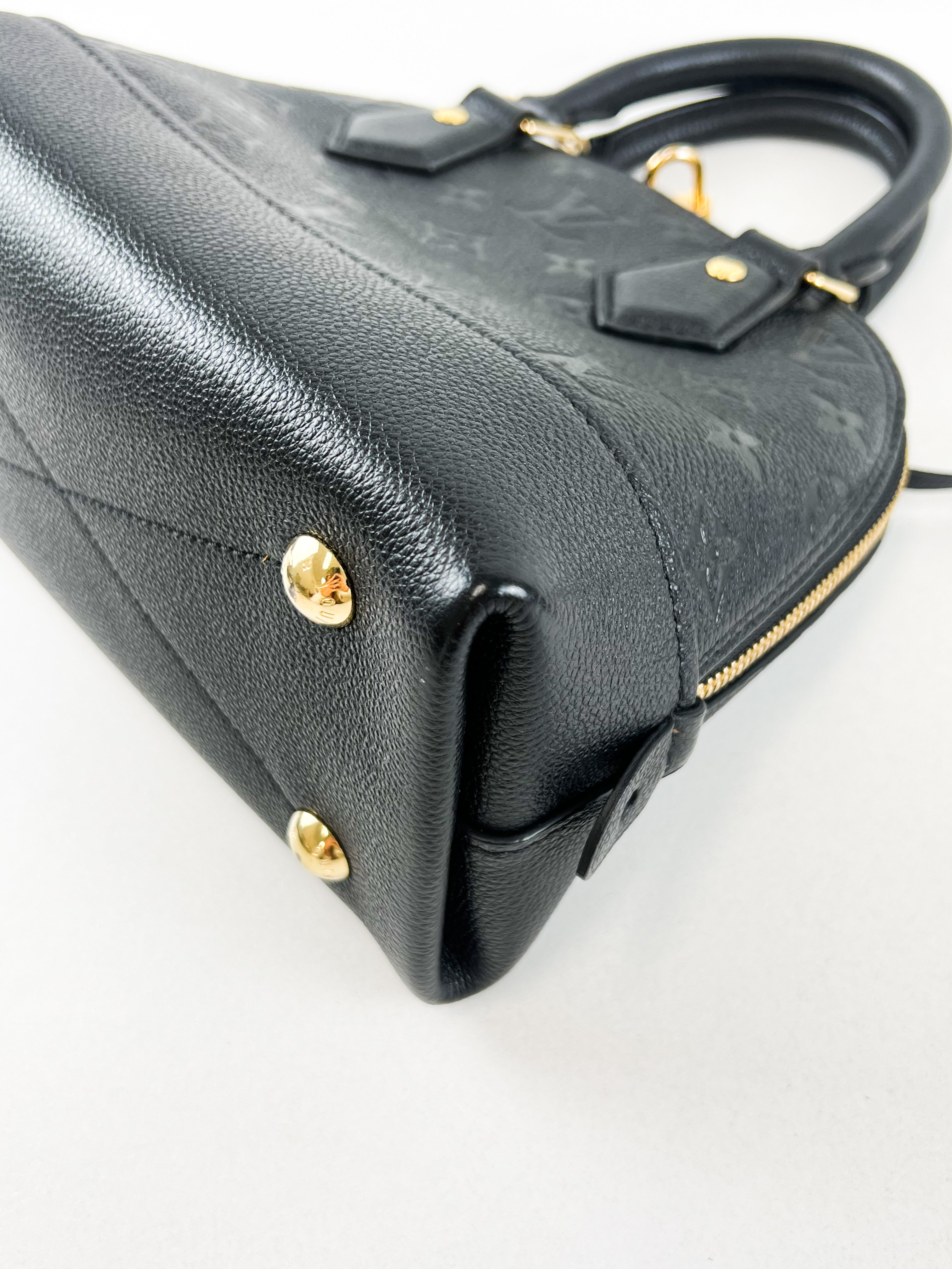 Louis Vuitton Black Alma BB Empreinte Leather