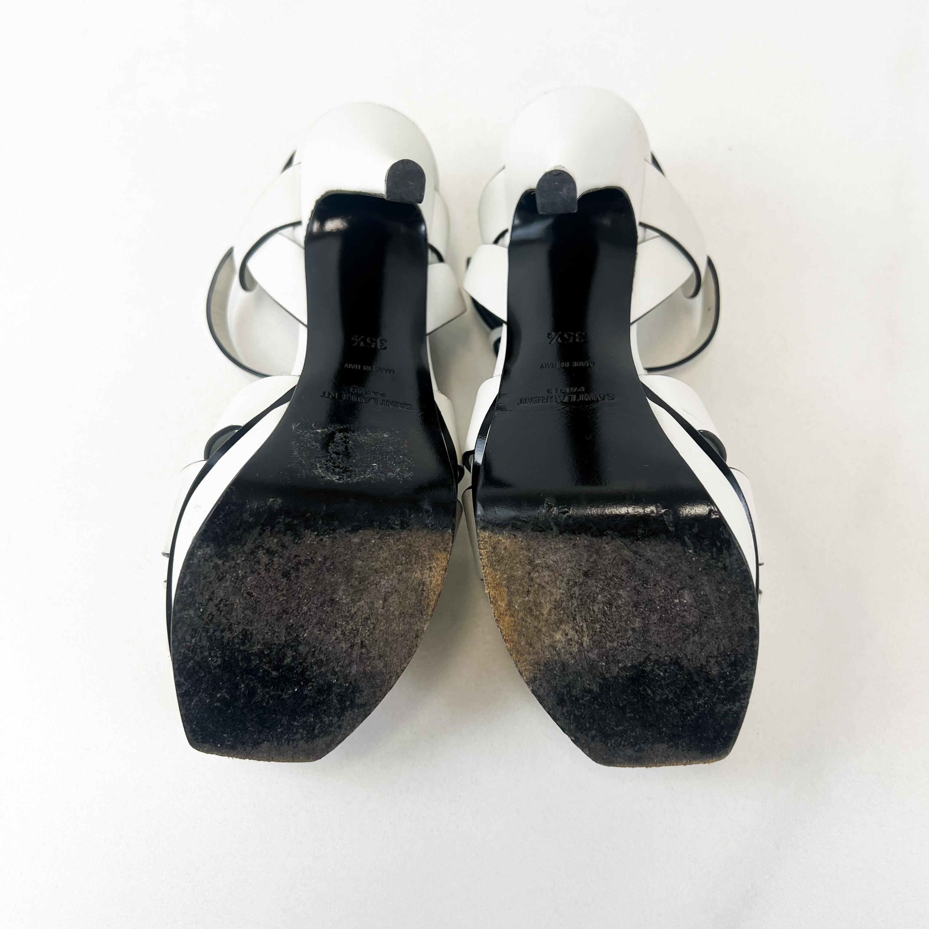 Saint Laurent White Tributes 135mm Size 35