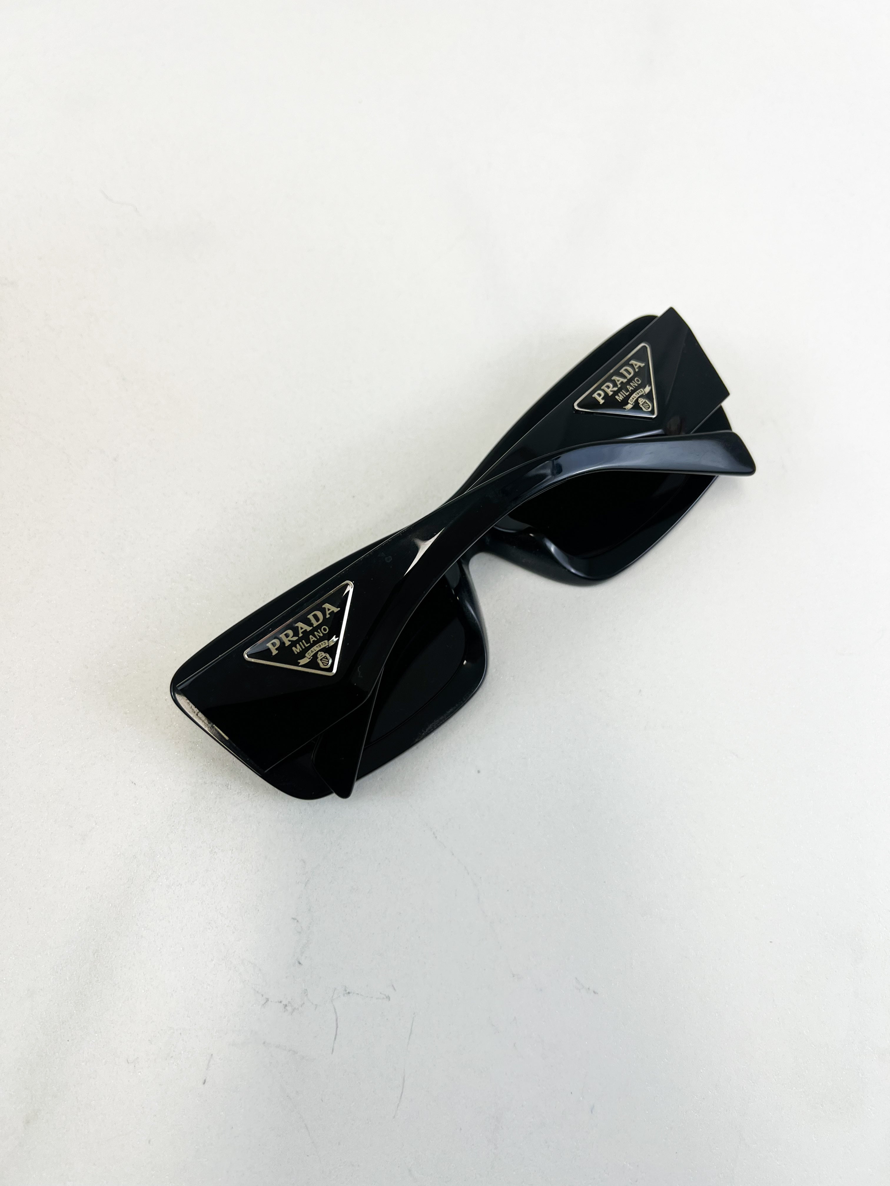 Prada Logo Arm Sunglasses Cat Eye