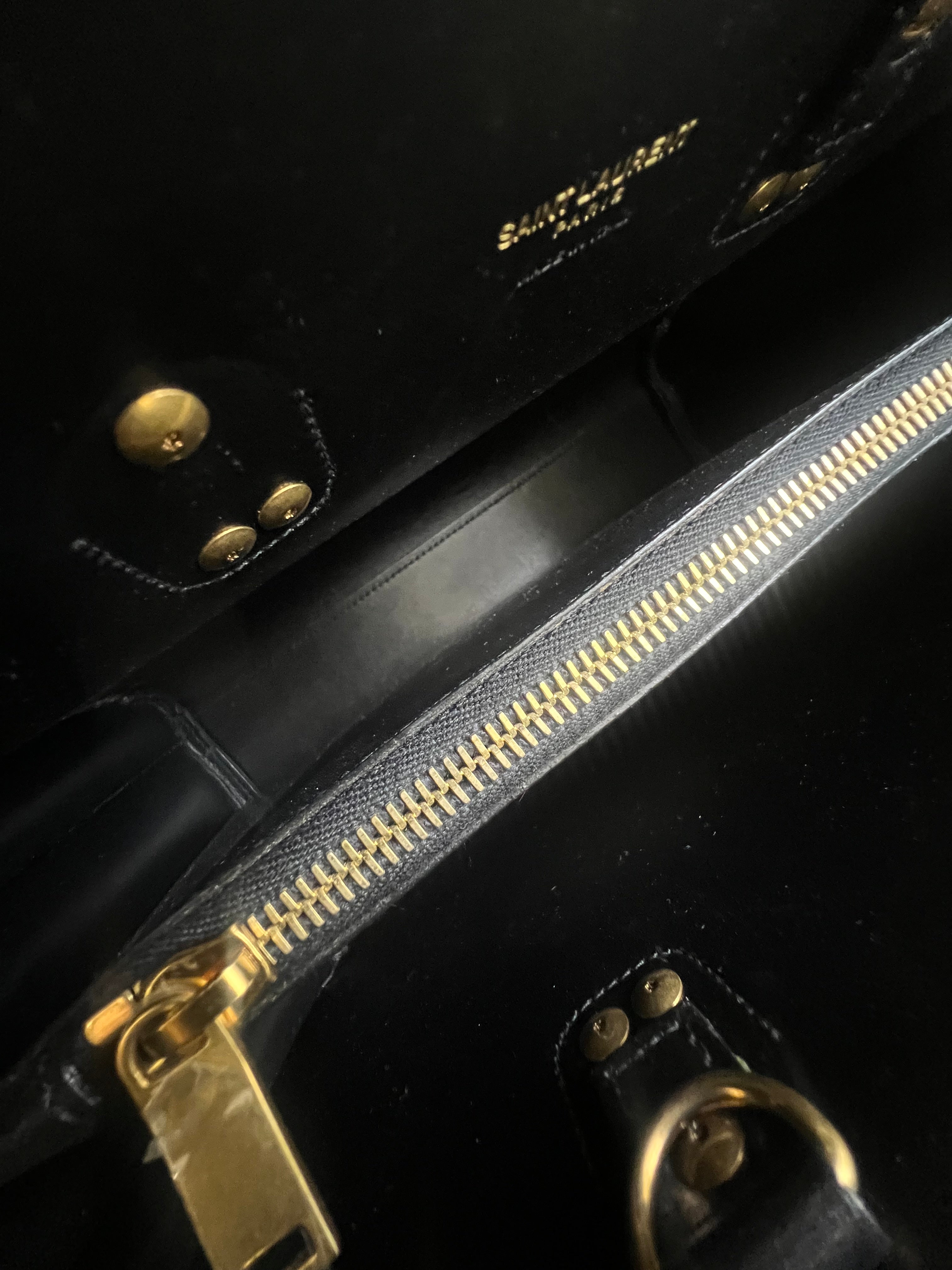 Saint Laurent Baby Classic Black Sac De Jour