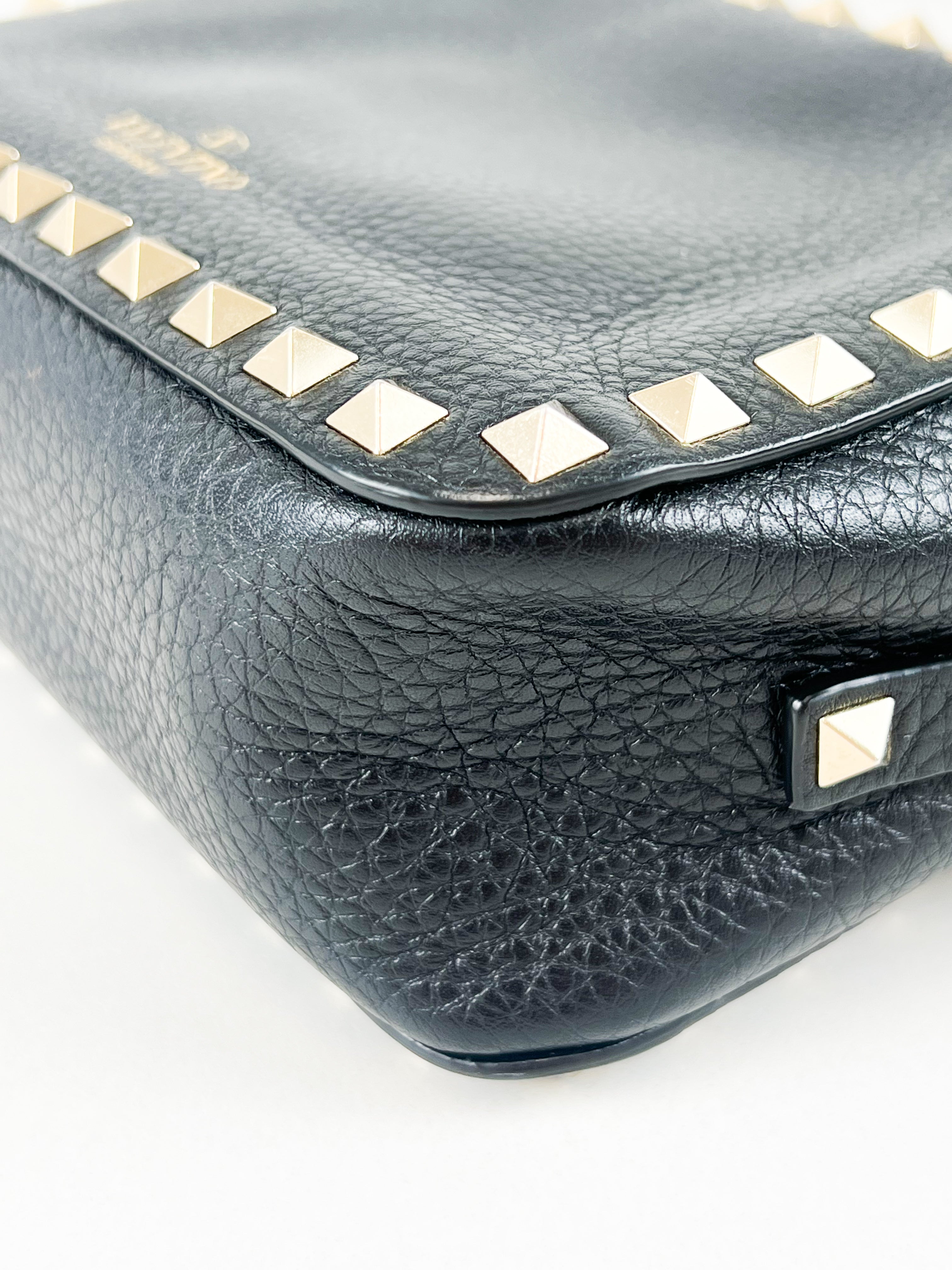 Valentino Garavani Black Rockstud Crossbody Bag