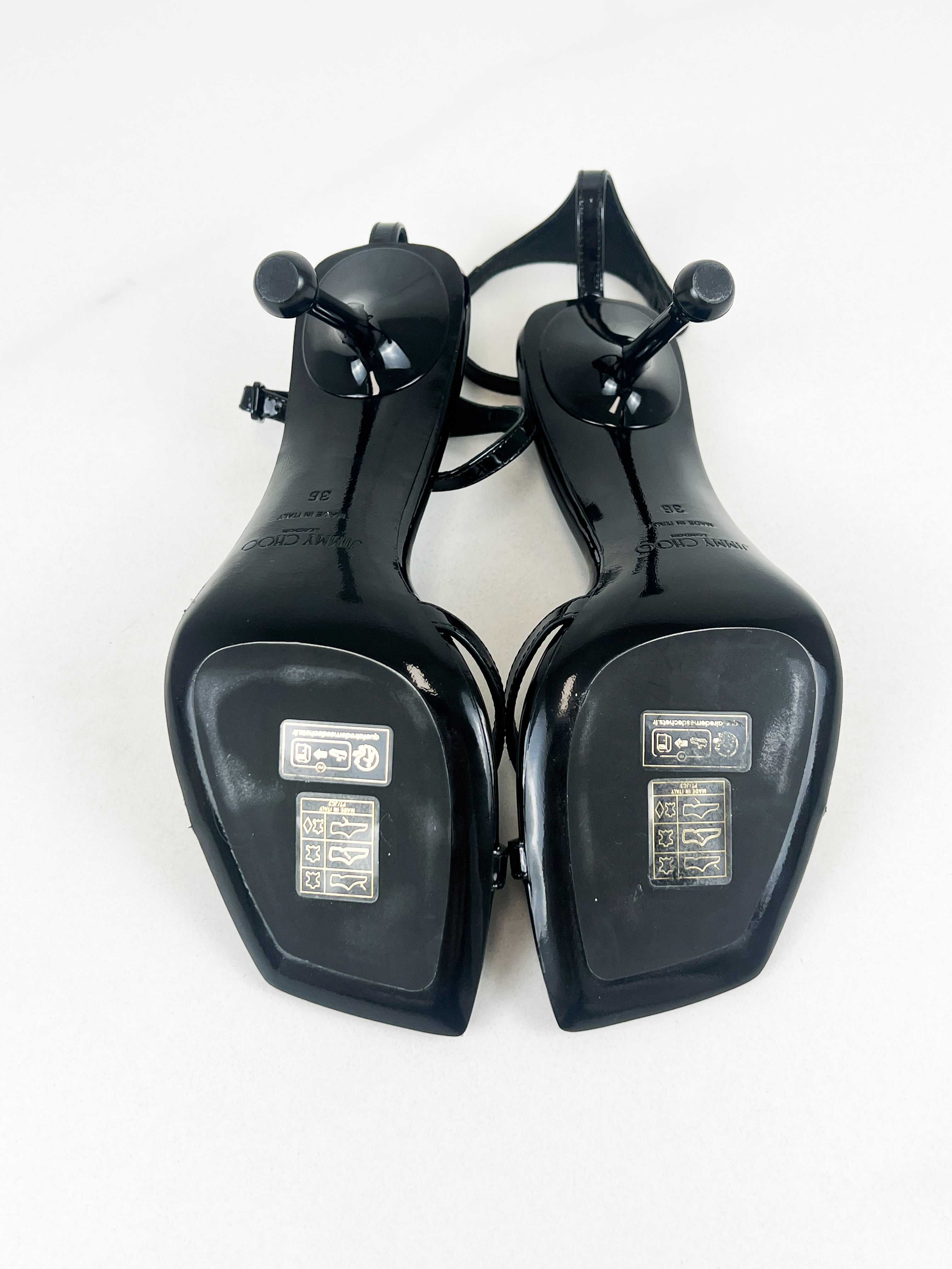 Jimmy Choo Black Ixia Sandal 95