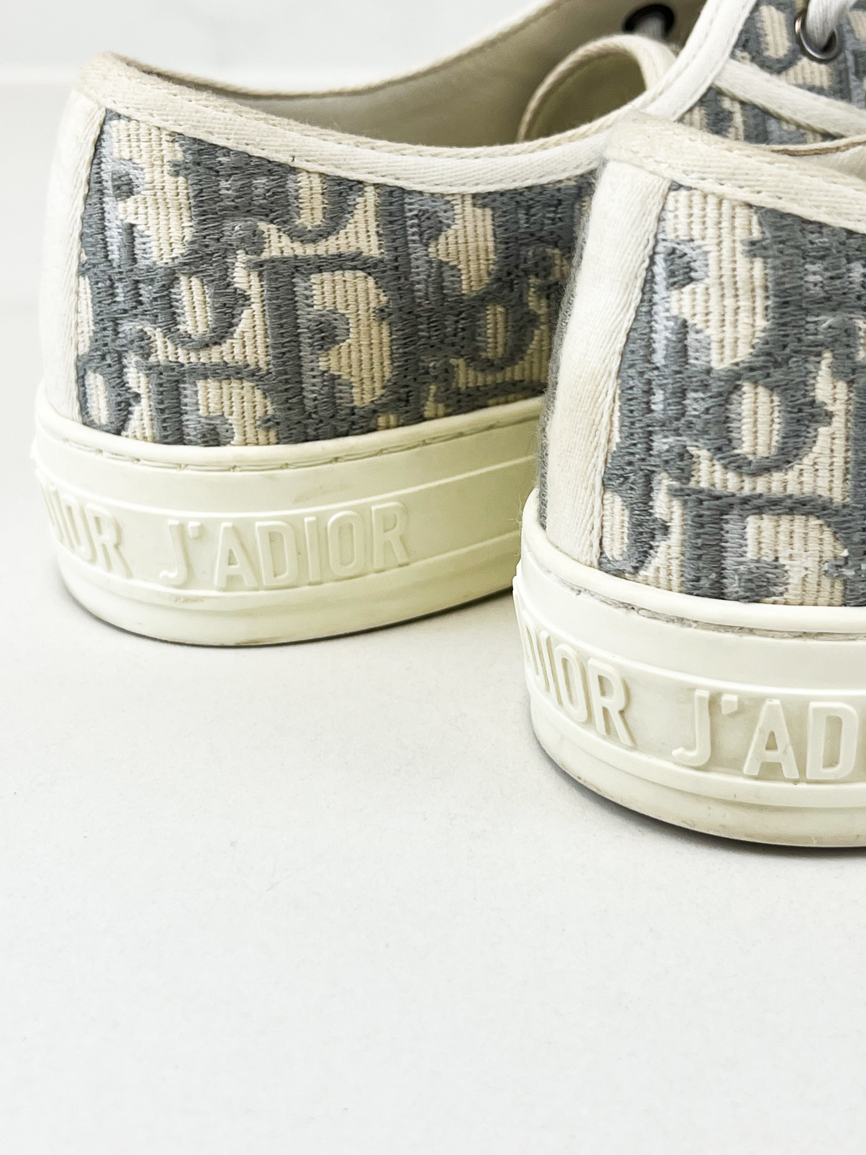 Christian Dior Walk'n'Dior Grey Oblique Sneaker Size 40