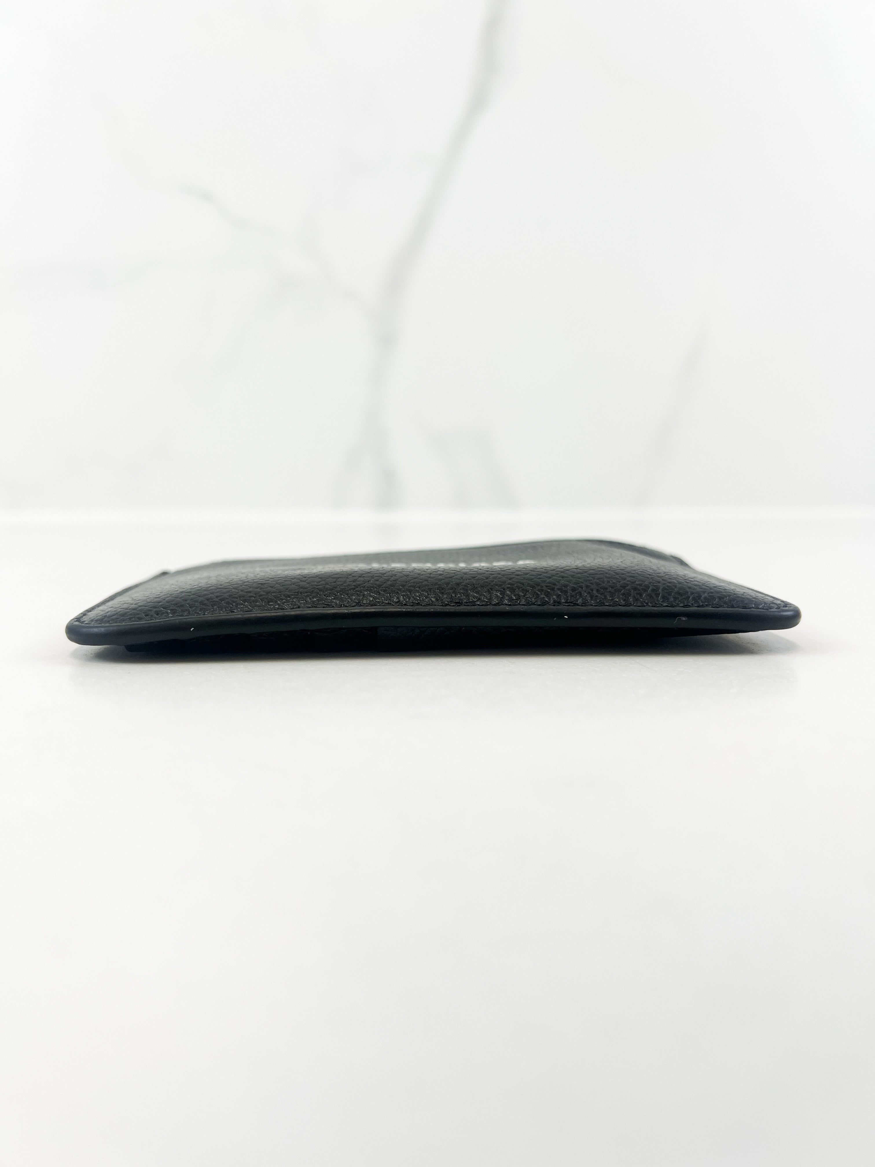 Balenciaga Black Card Case Wallet