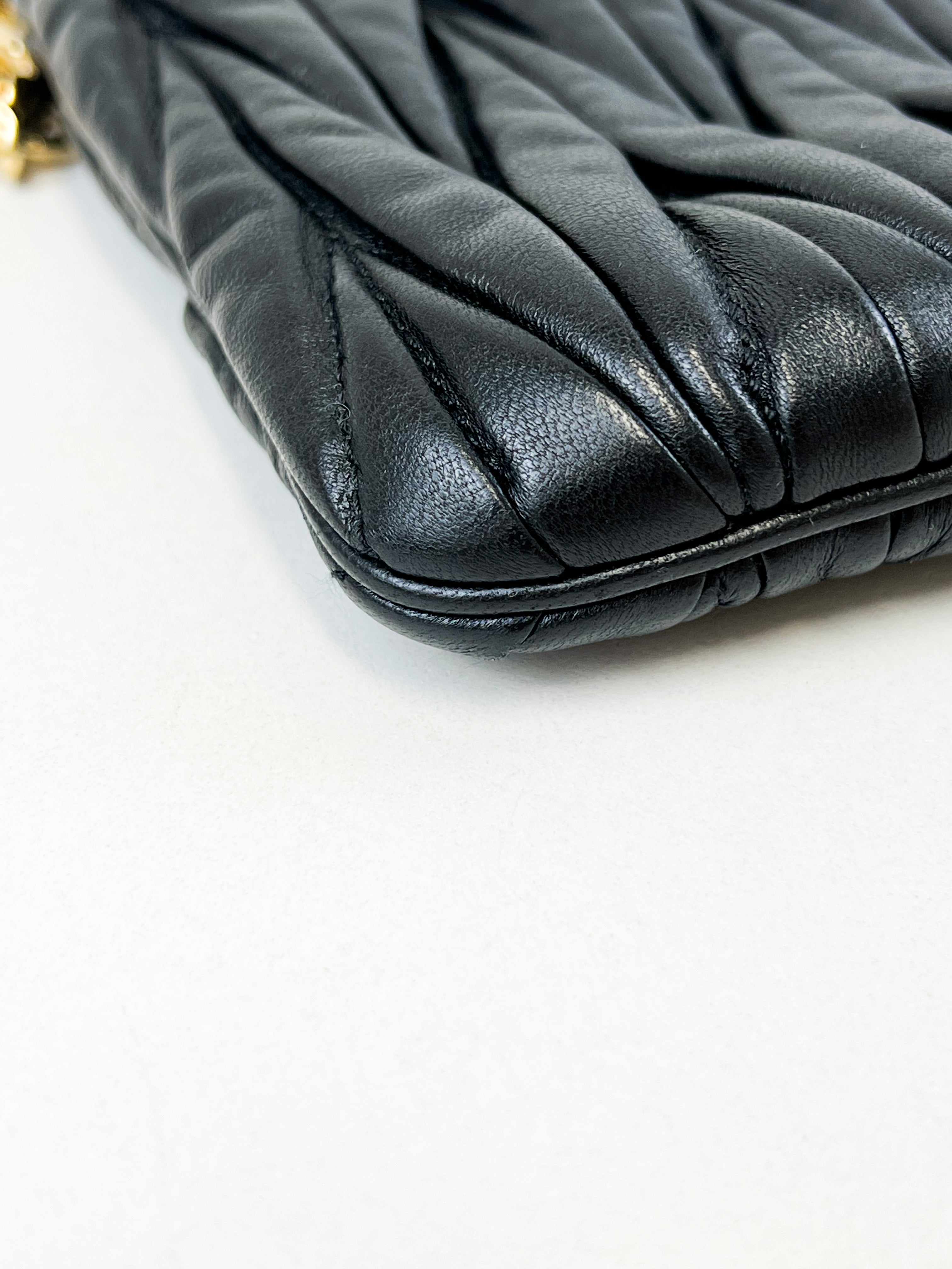 Miu Miu Matelasse Leather Crossbody Bag