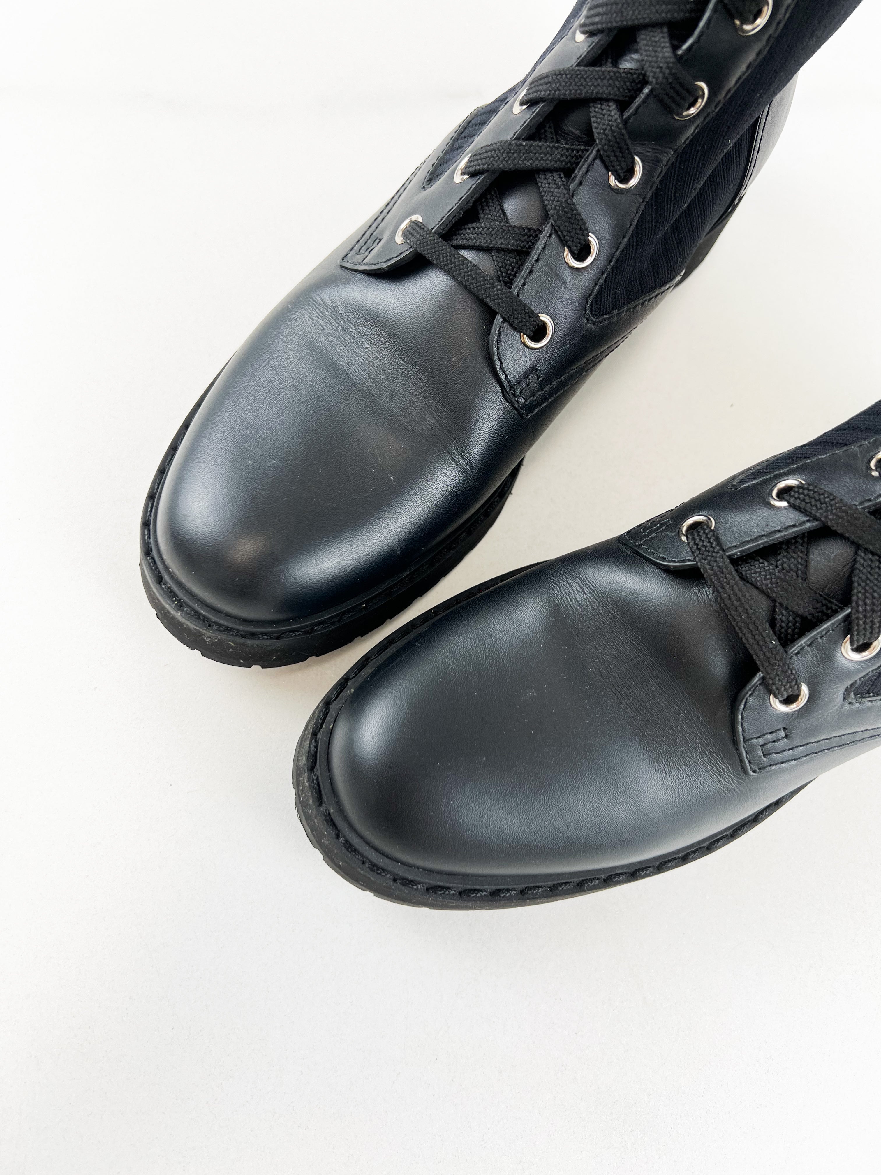 Fendi Rockoko Black Boots Size 39