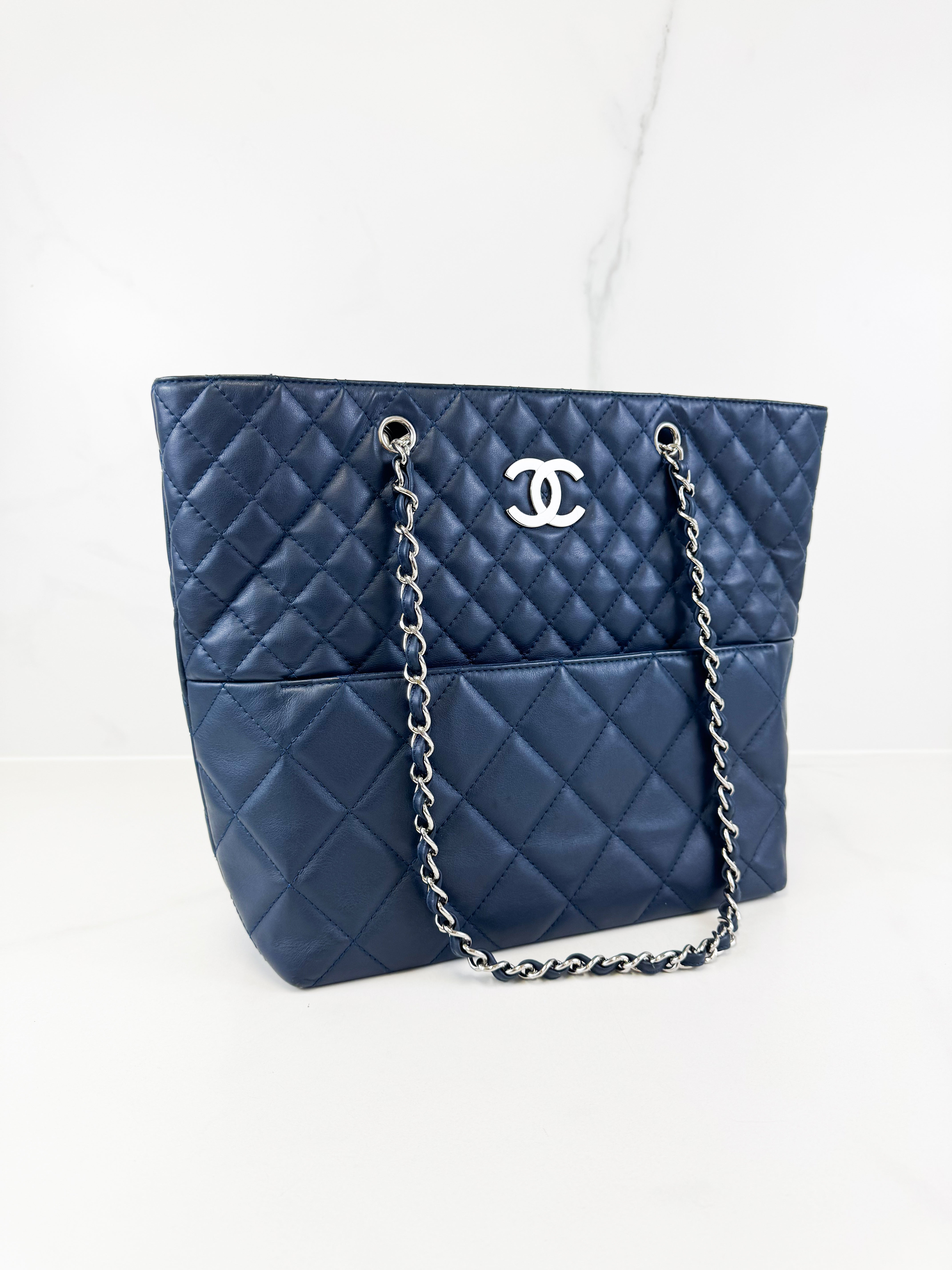 Chanel Quilted Leather Deavuille Tote with SHW