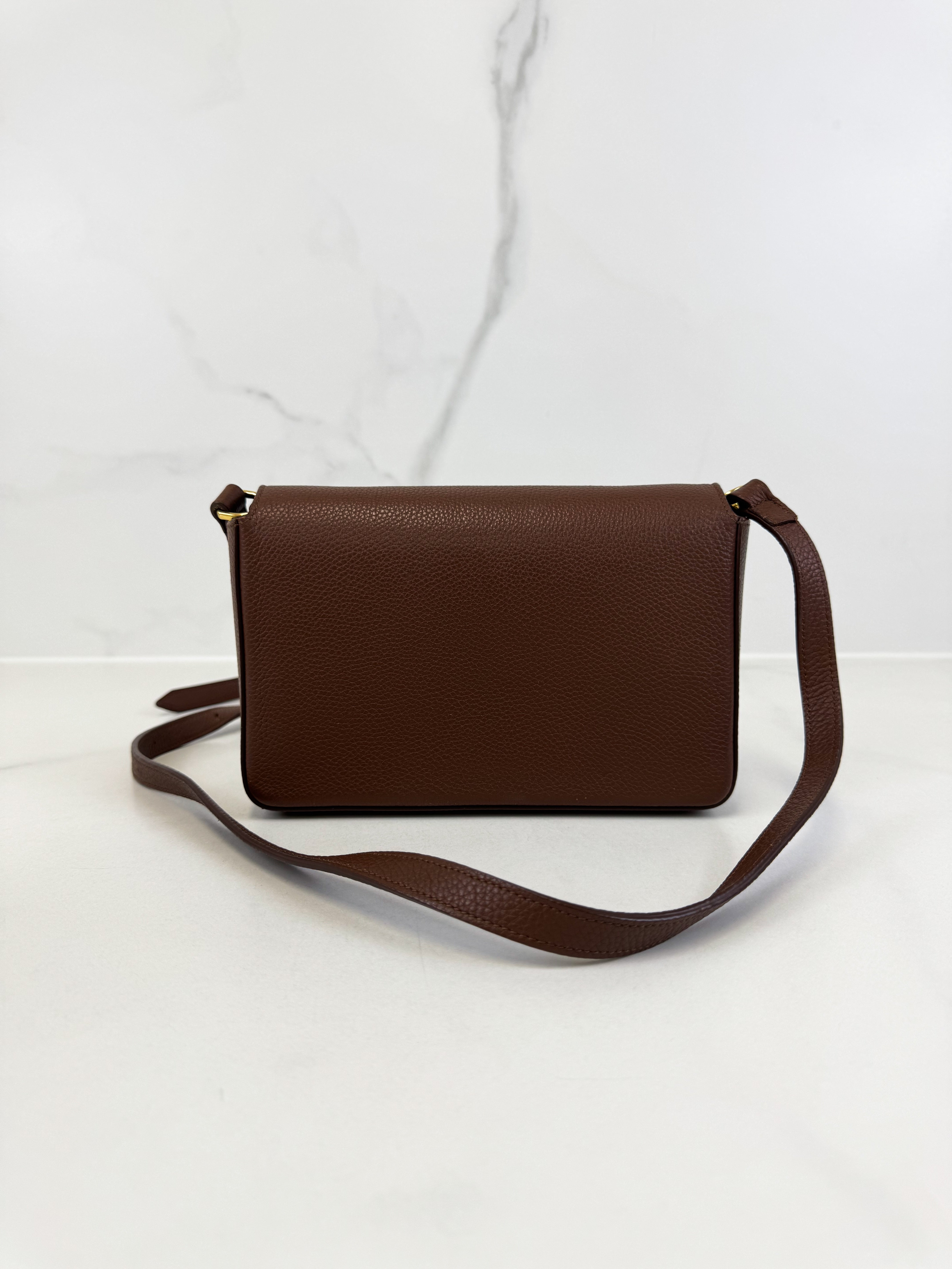 Burberry Leather and Vintage Check Note Crossbody Bag