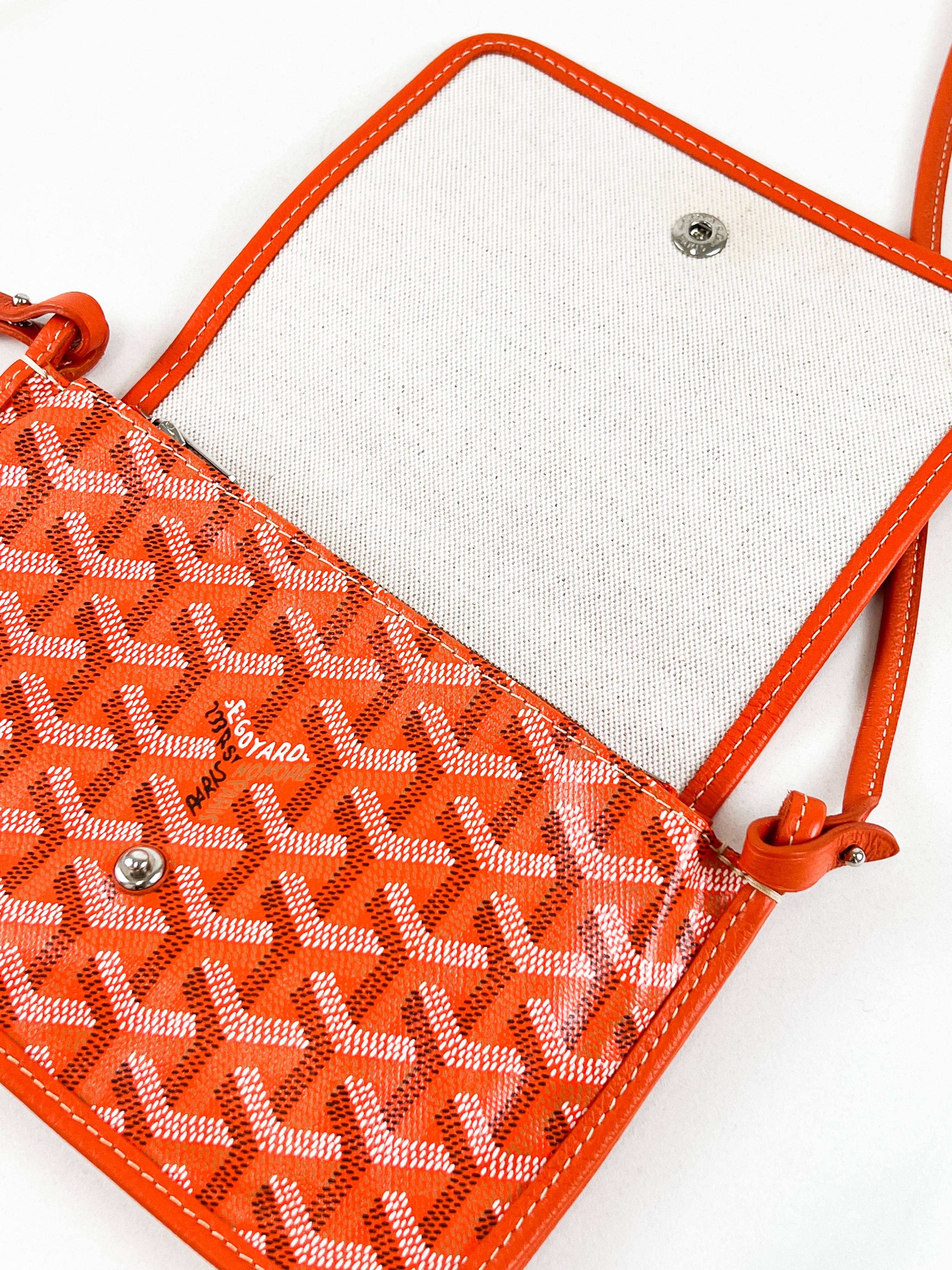 Goyard Plumet Orange Mini Crossbody Bag