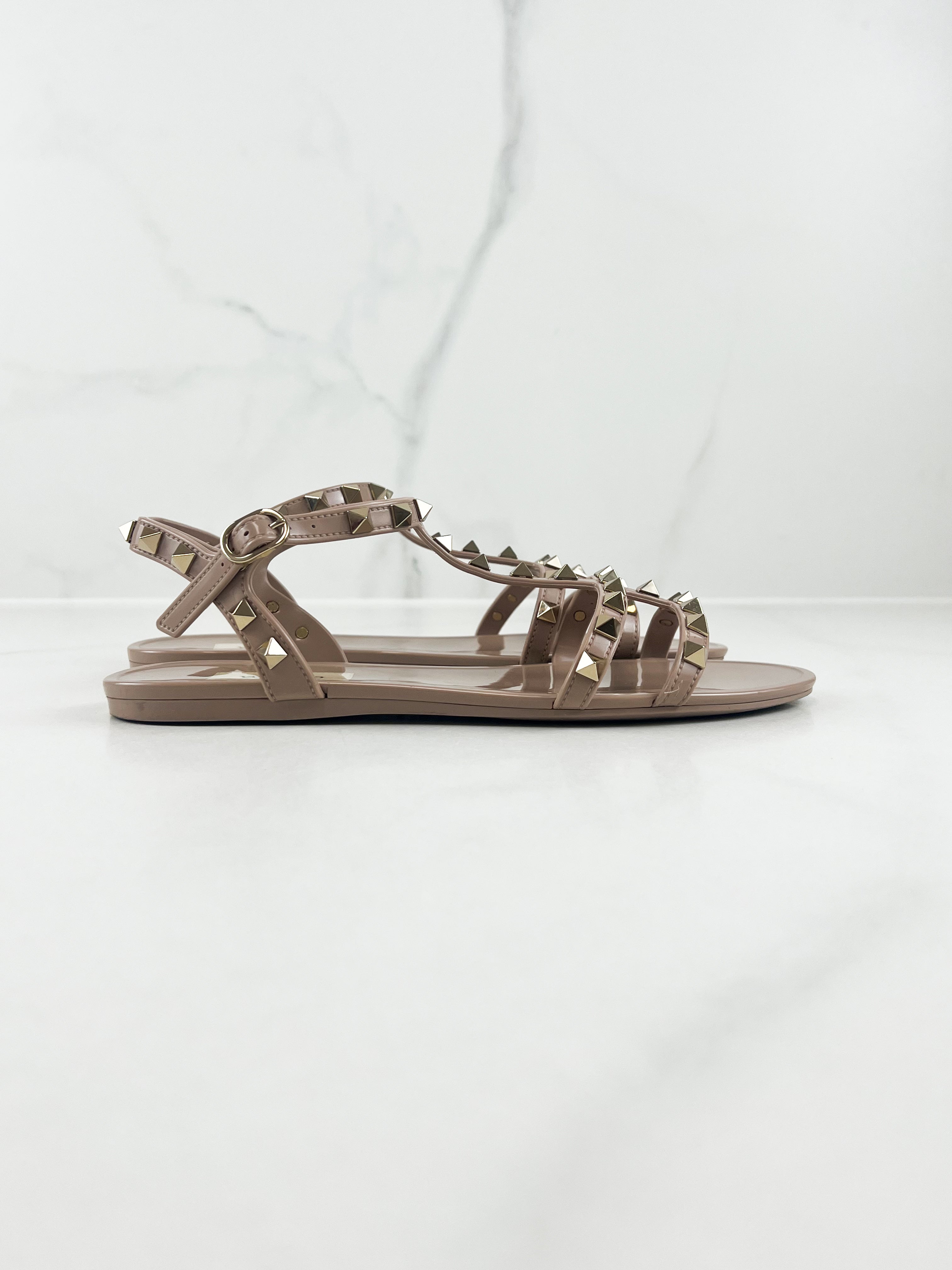 Valentino Jelly Rockstud Sandals Size 37