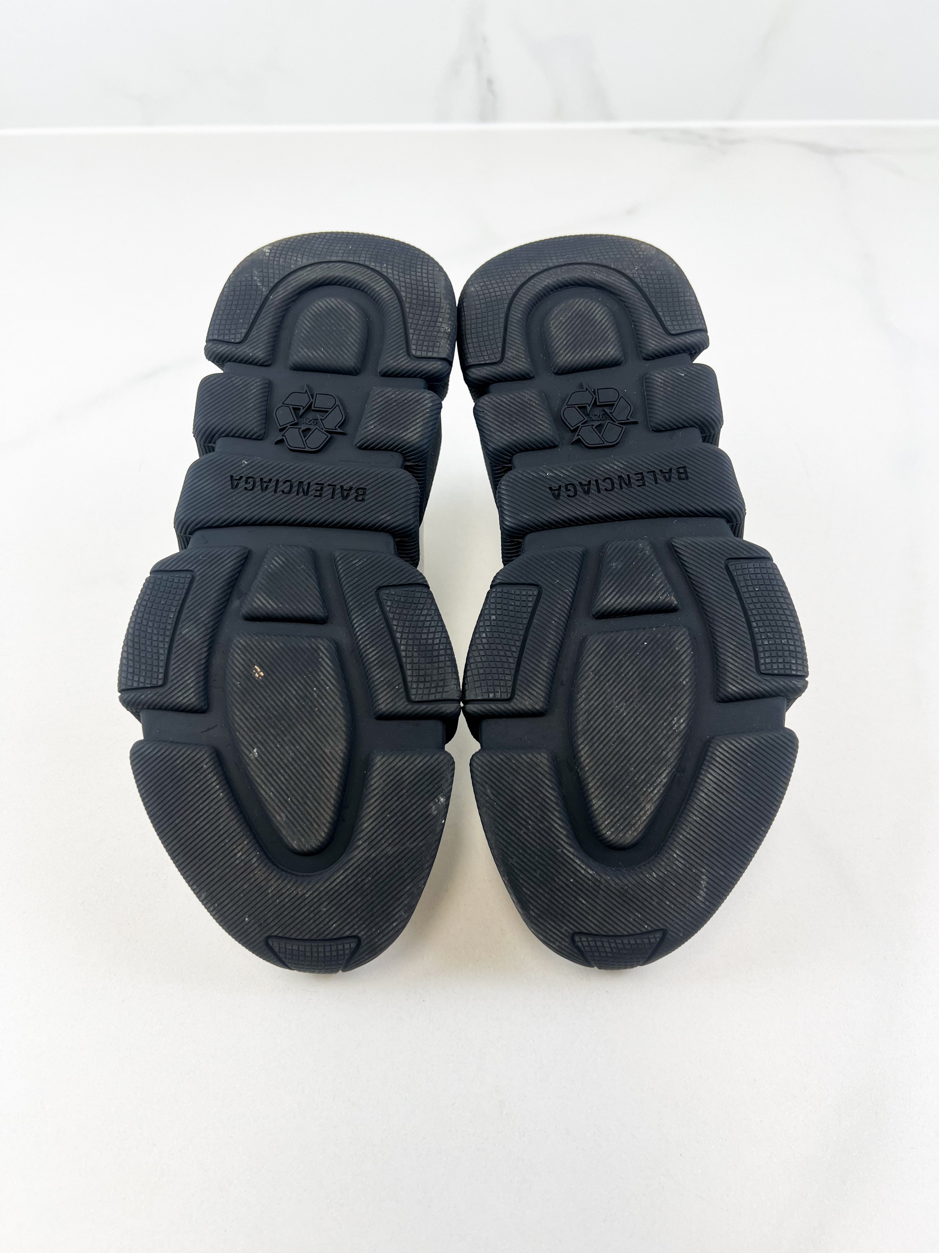 Balenciaga Logo White Knit Sneaker Size 35