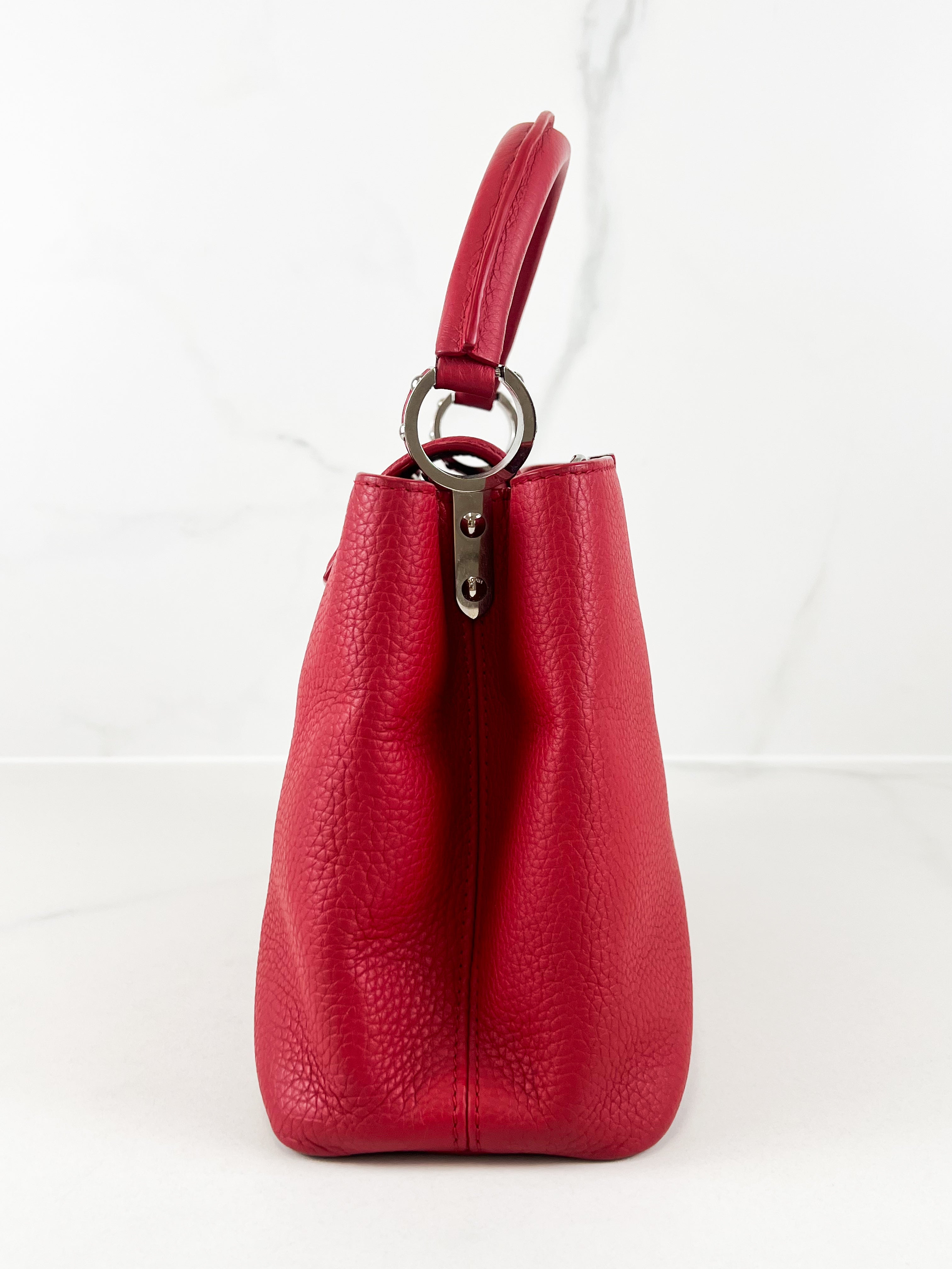Louis Vuitton Red Capucines PM