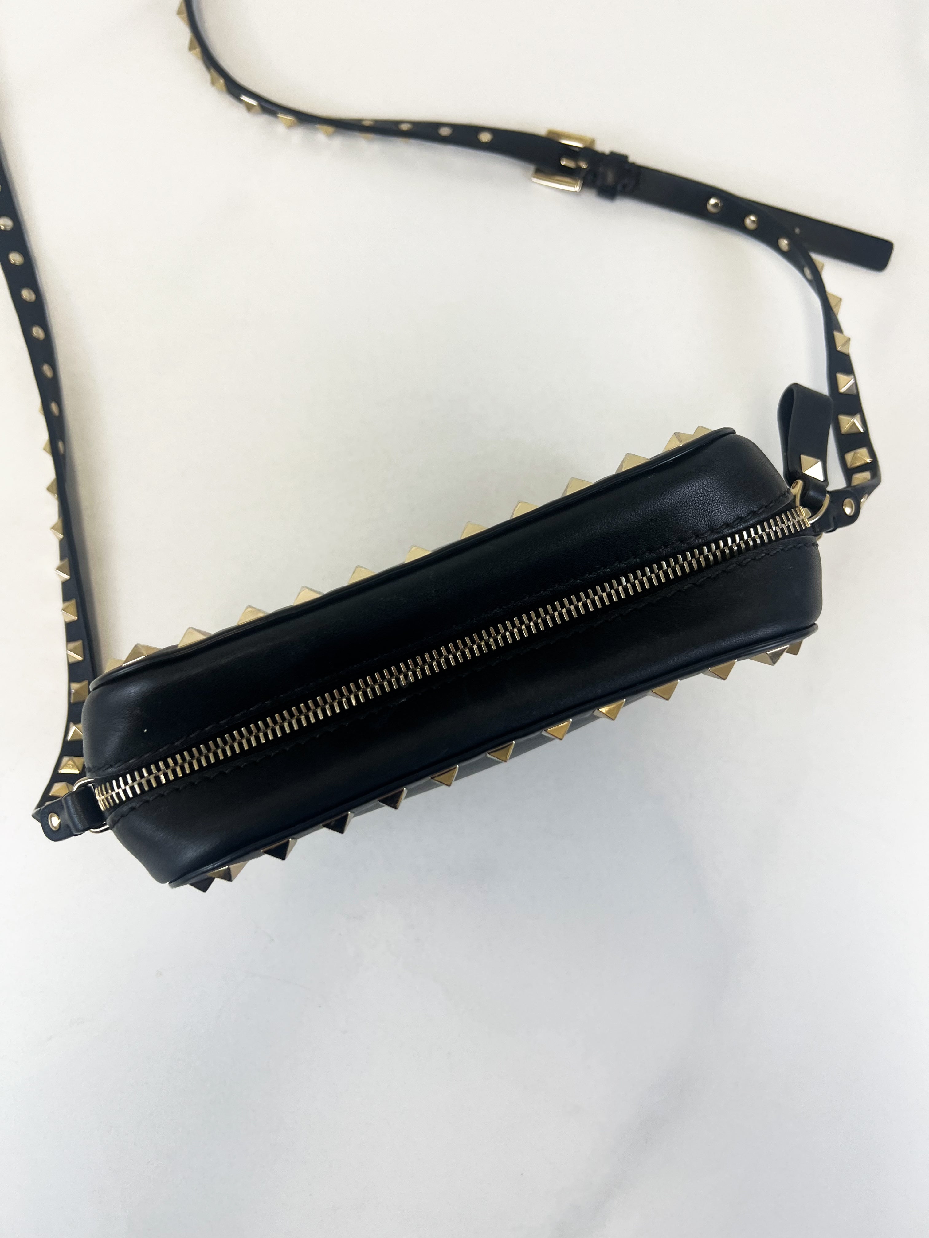 Valentino Garavani Black Rockstud Crossbody Bag