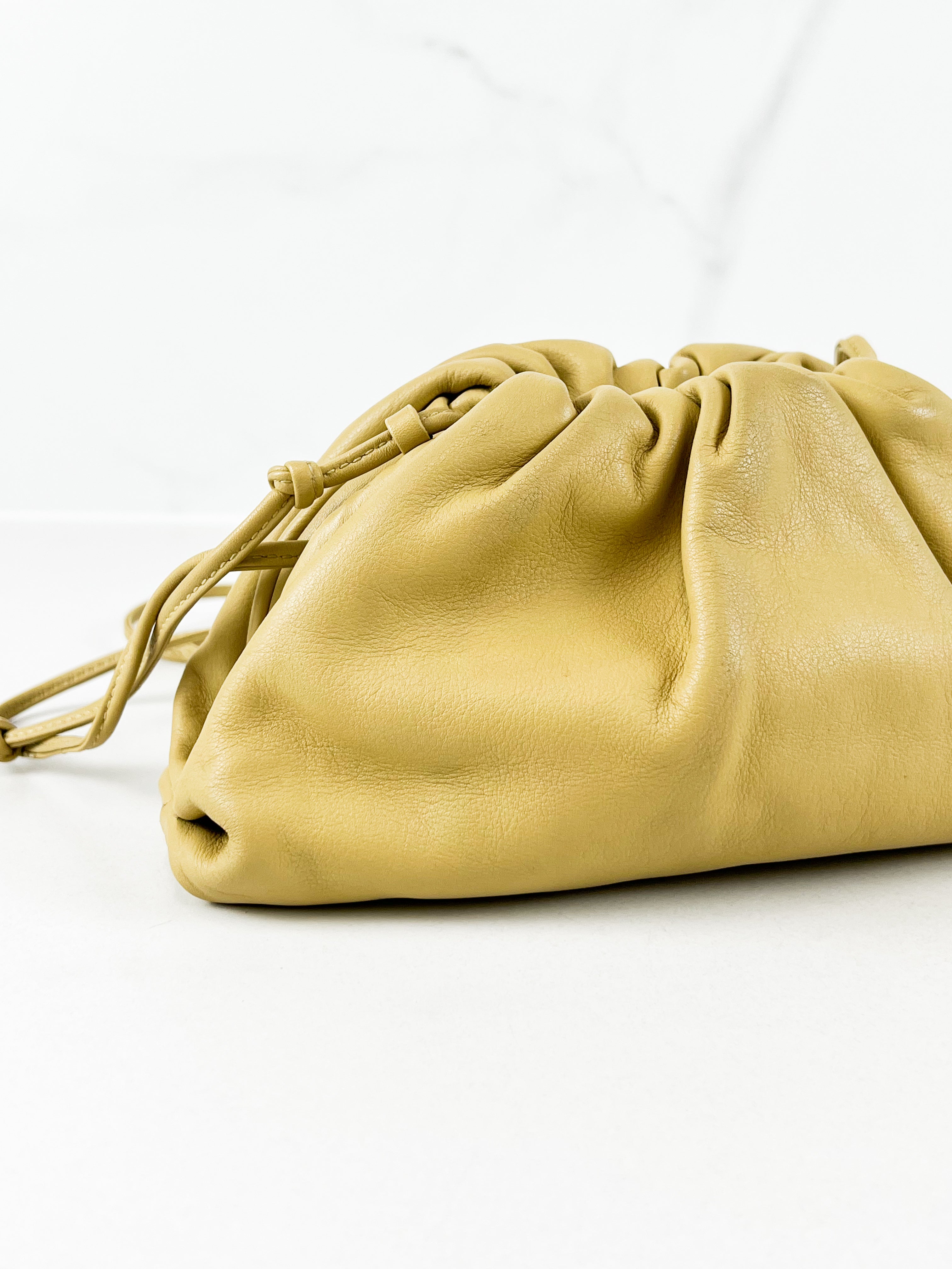 Bottega Veneta Beige Small Pouch