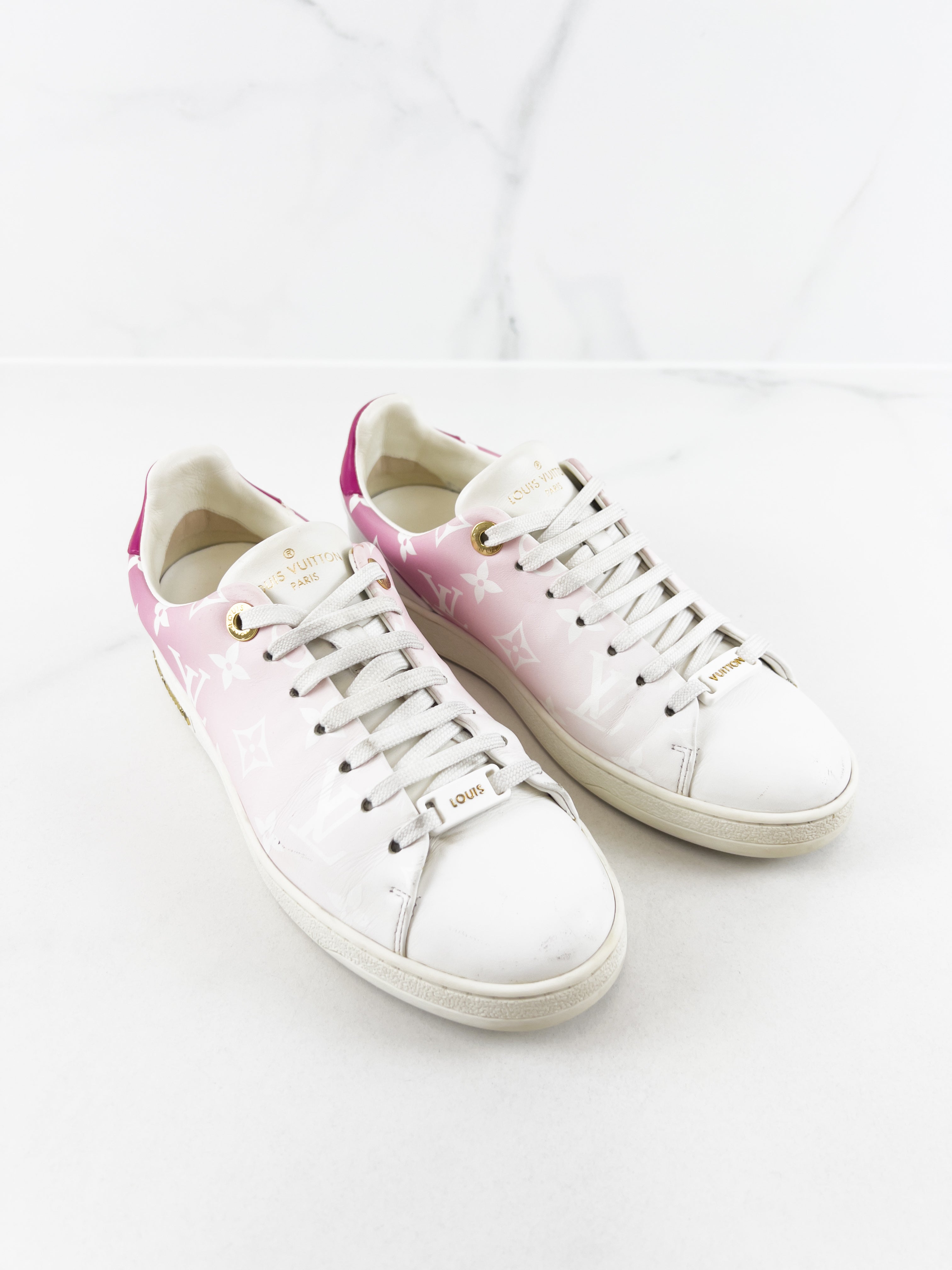 Louis Vuitton Frontrow Pink Monogram Sneaker Size 36