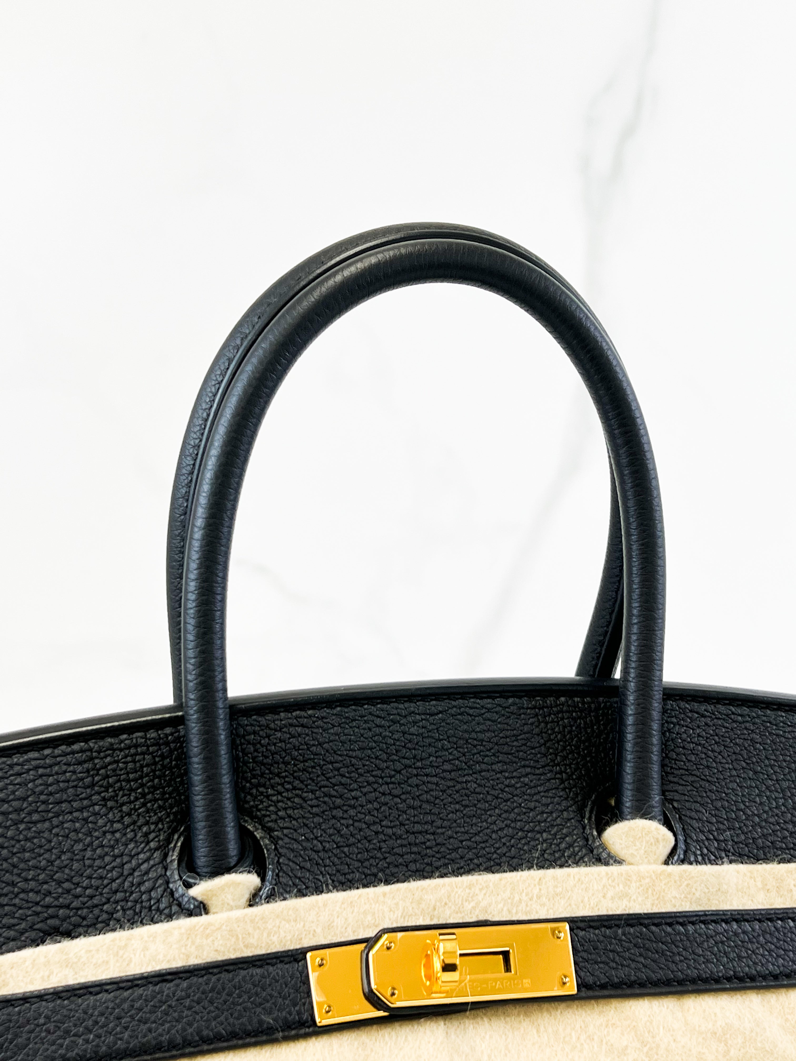 Hermes Togo Noir Birkin 30 with GHW