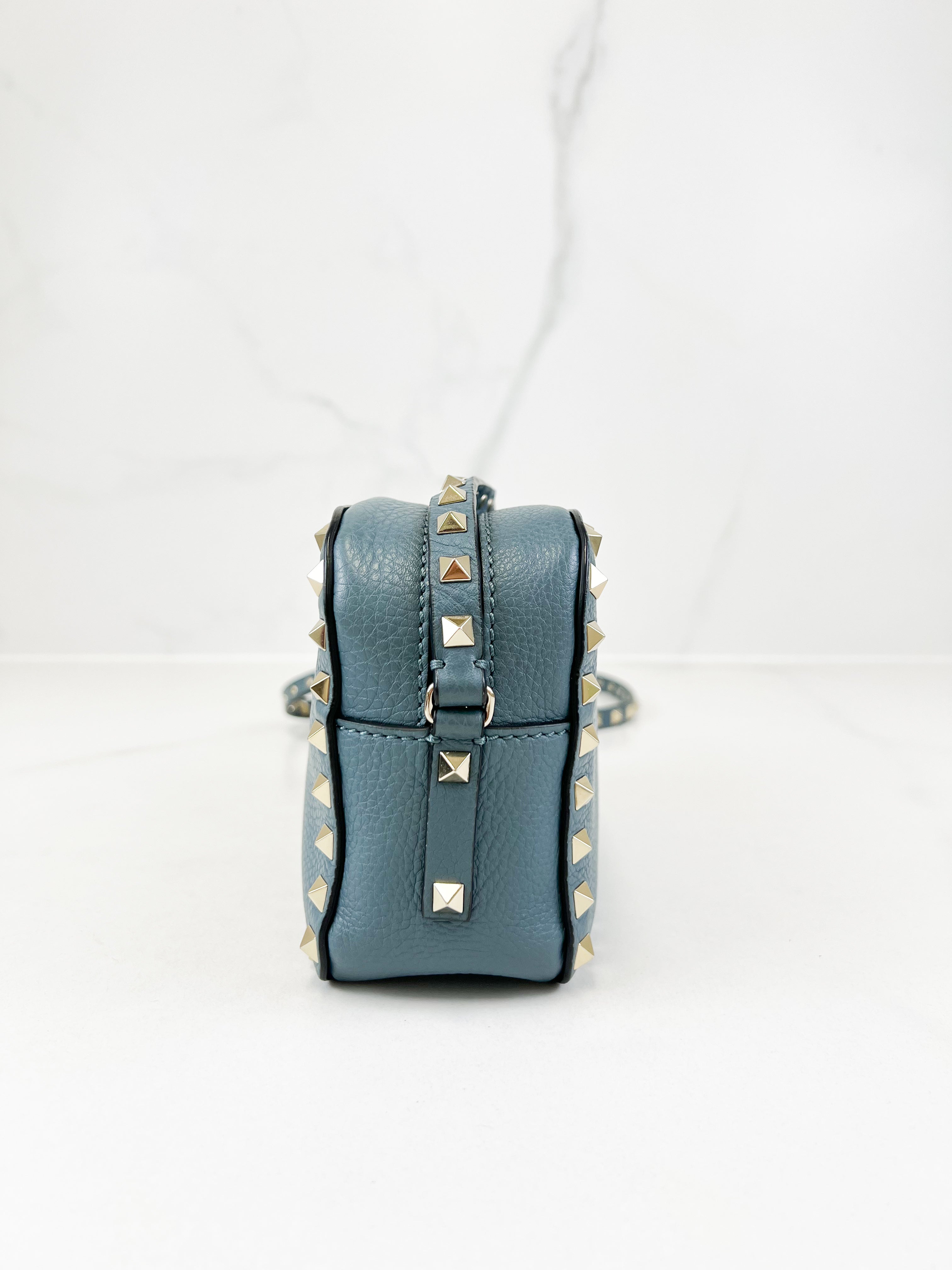 Valentino Garavani Blue Rockstud Crossbody Bag